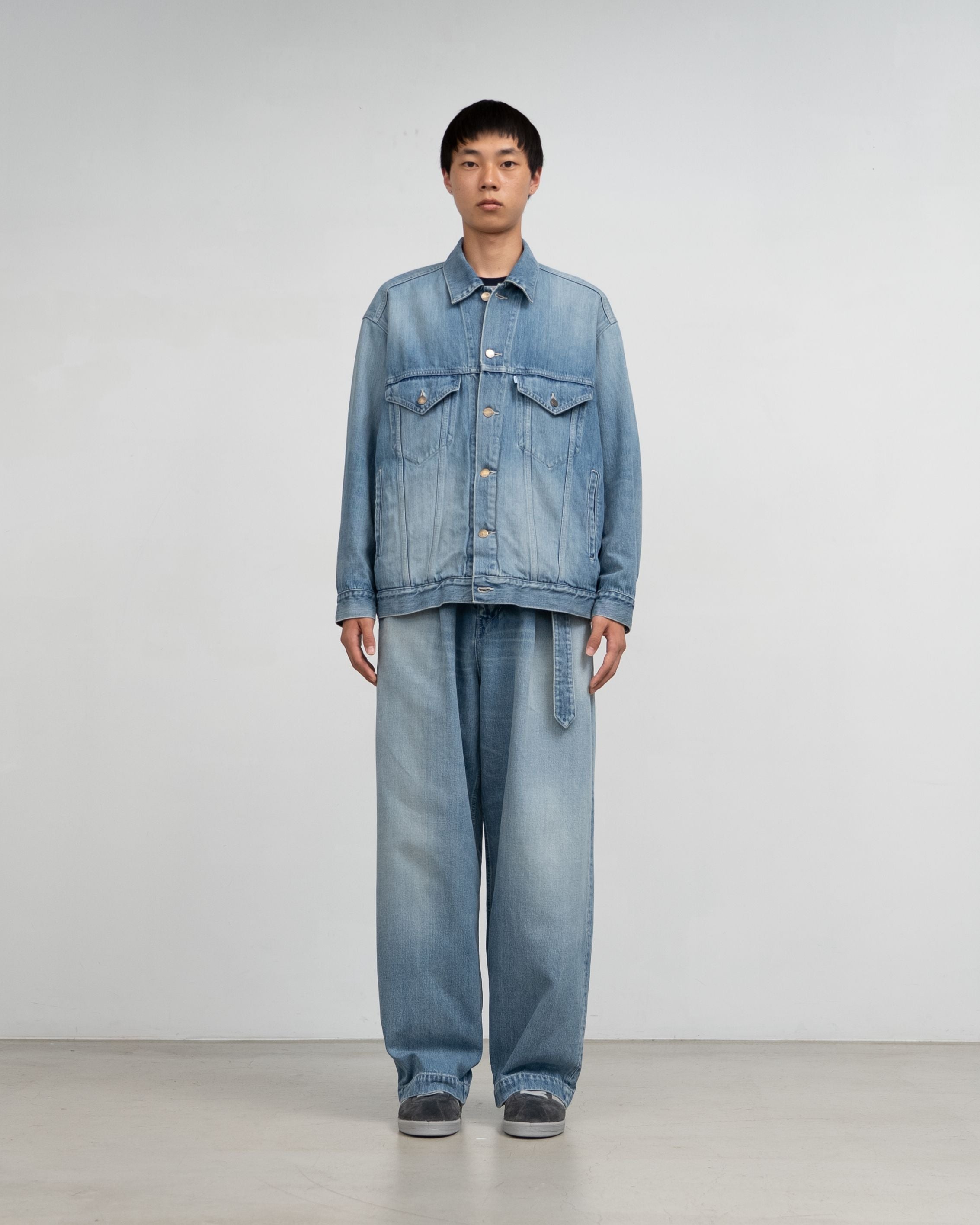 Selvage Denim Trucker Jacket(LIGHT FADE)