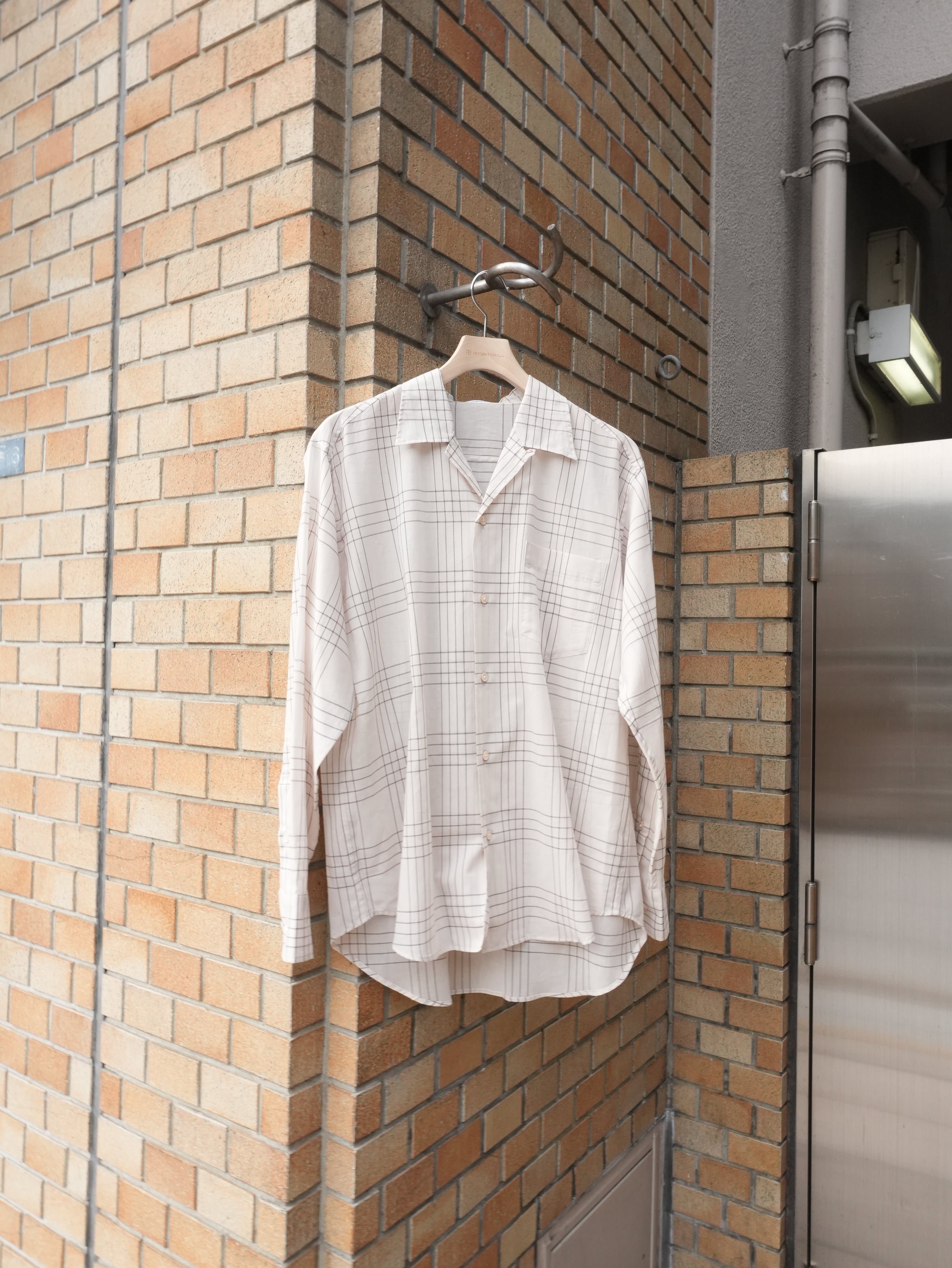 60/1 ORGANIC COTTON HIGH TWISTED LOAN OPEN COLLAR L/S SHIRT