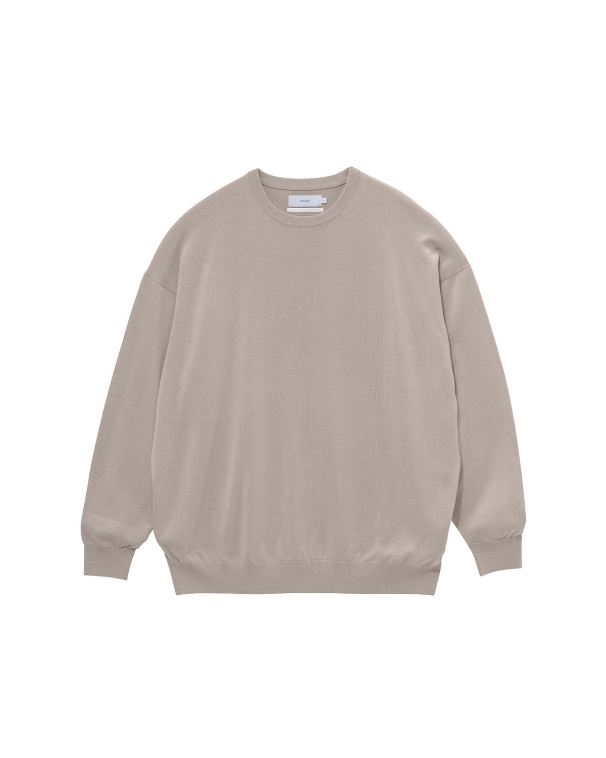 High Gauge L/S Oversized Crew Neck Knit