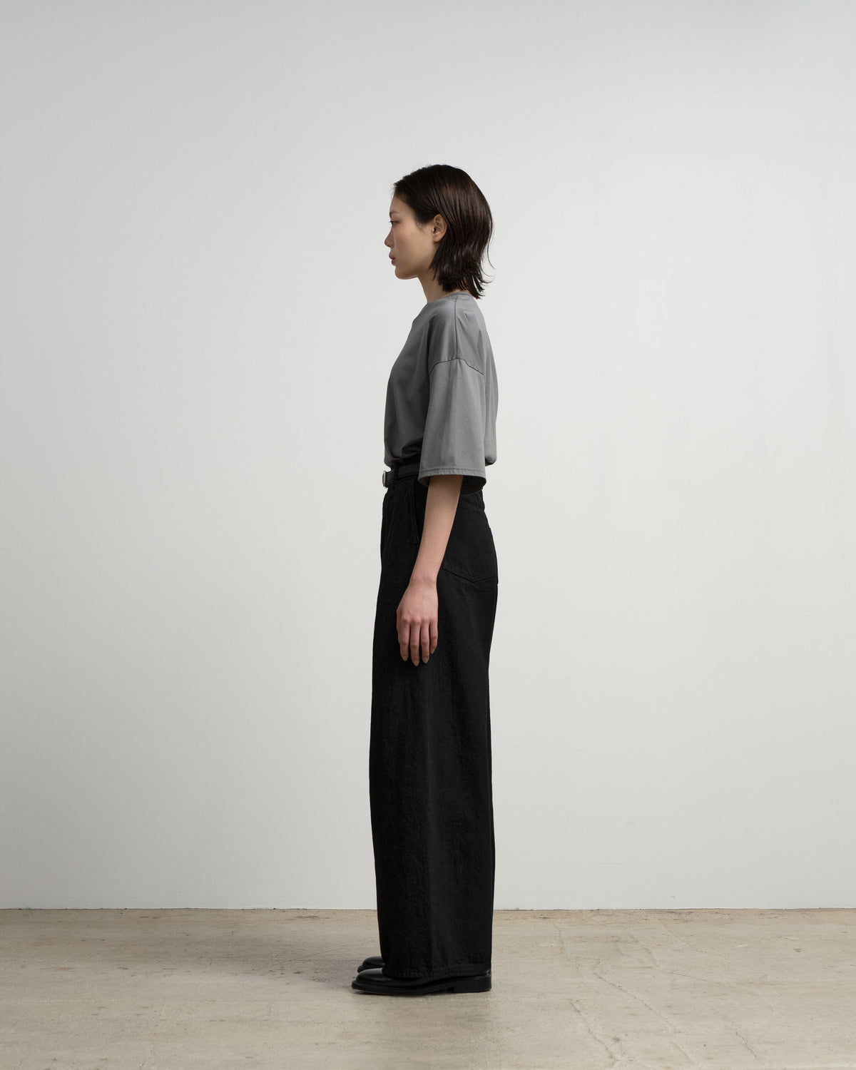 Selvage Denim Two Tuck Wide Pants