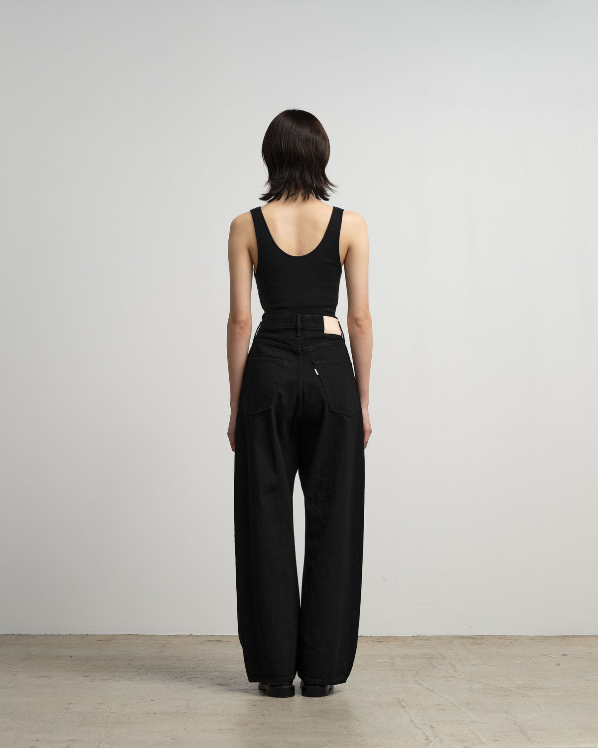 Selvage Denim Five Pocket Wide Straight Pants