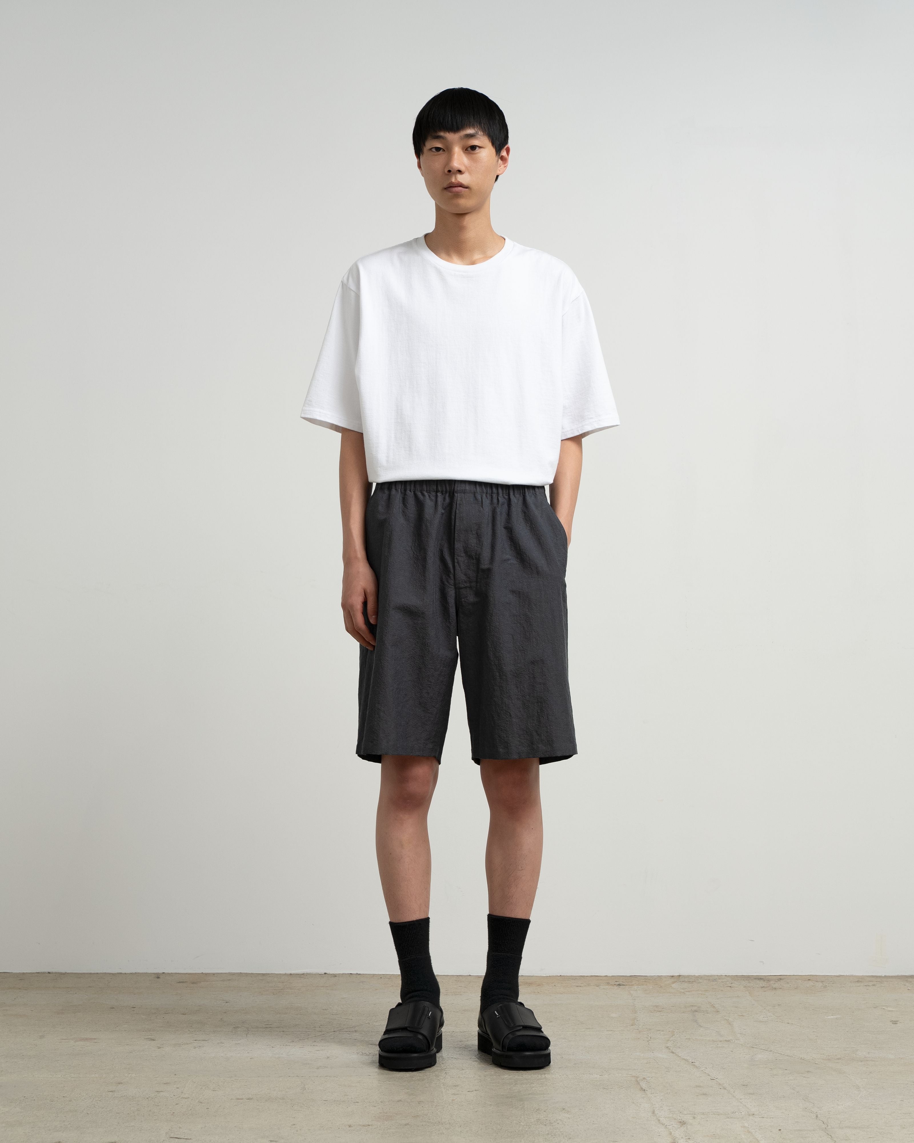 【5/23(土)発売】Cotton Linen Seersucker Track Shorts