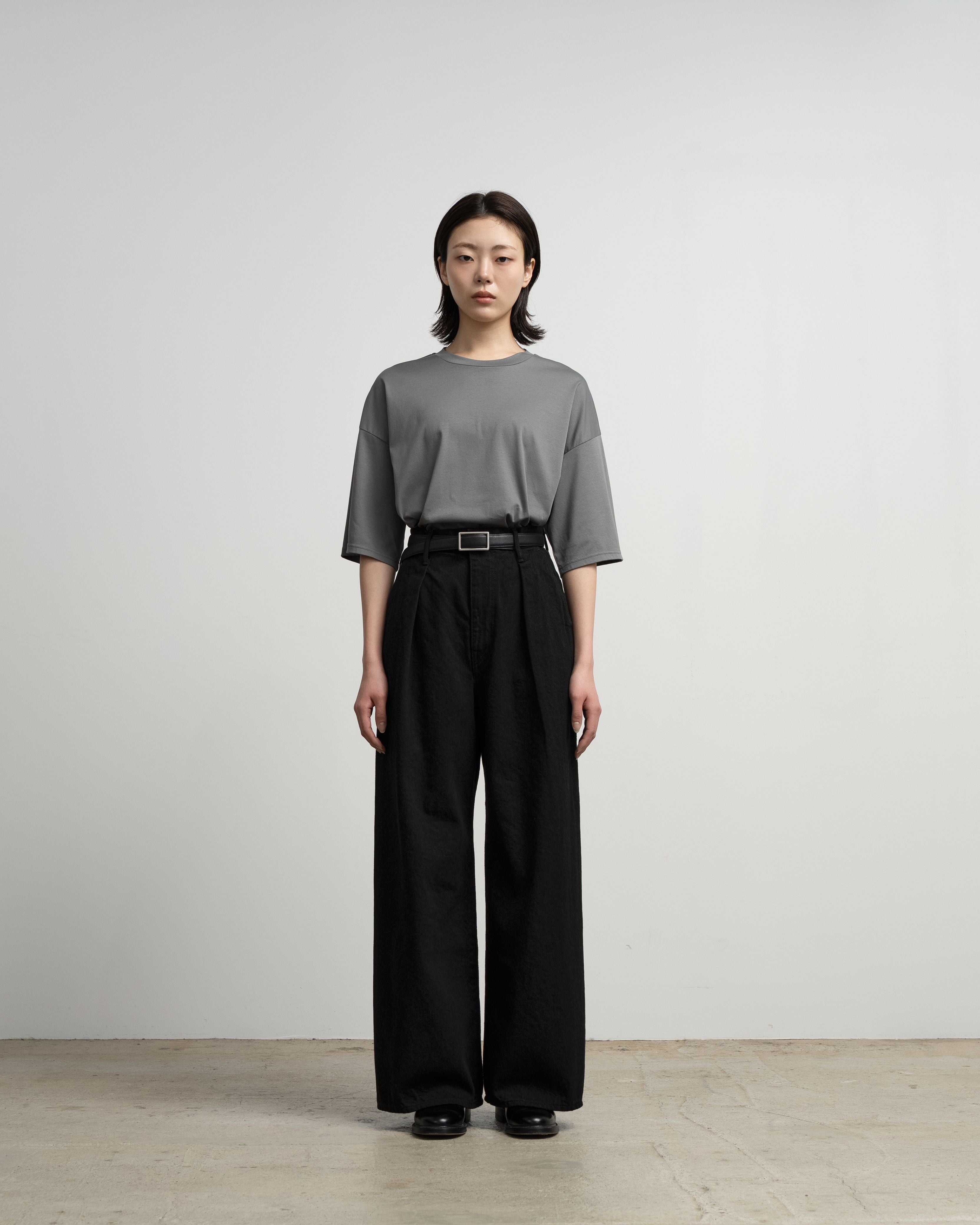 Selvage Denim Two Tuck Wide Pants