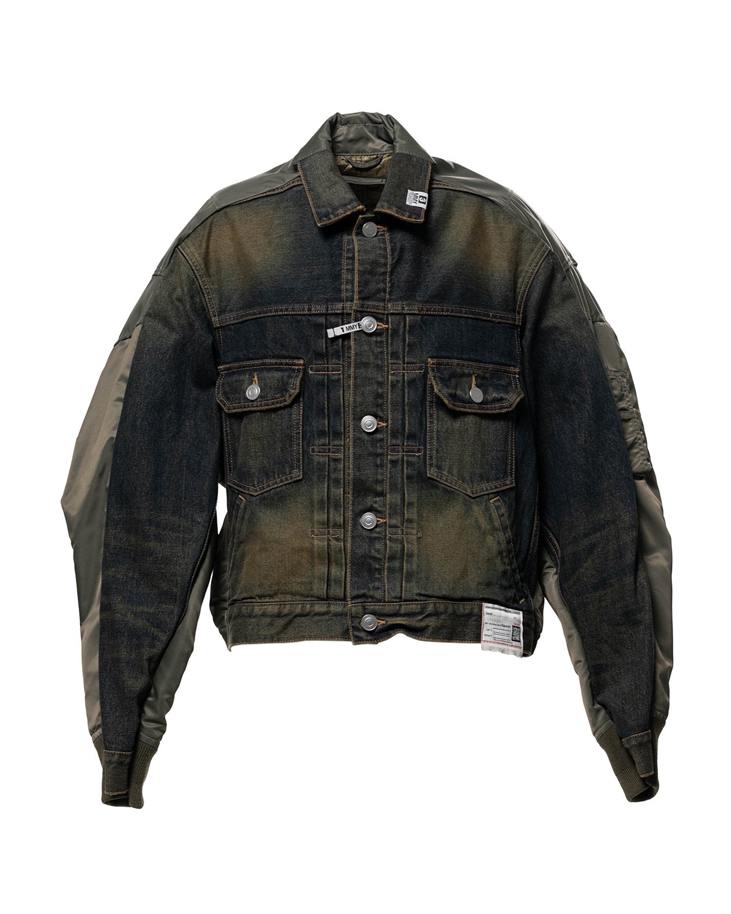 Front Back Combined Denim Jacket