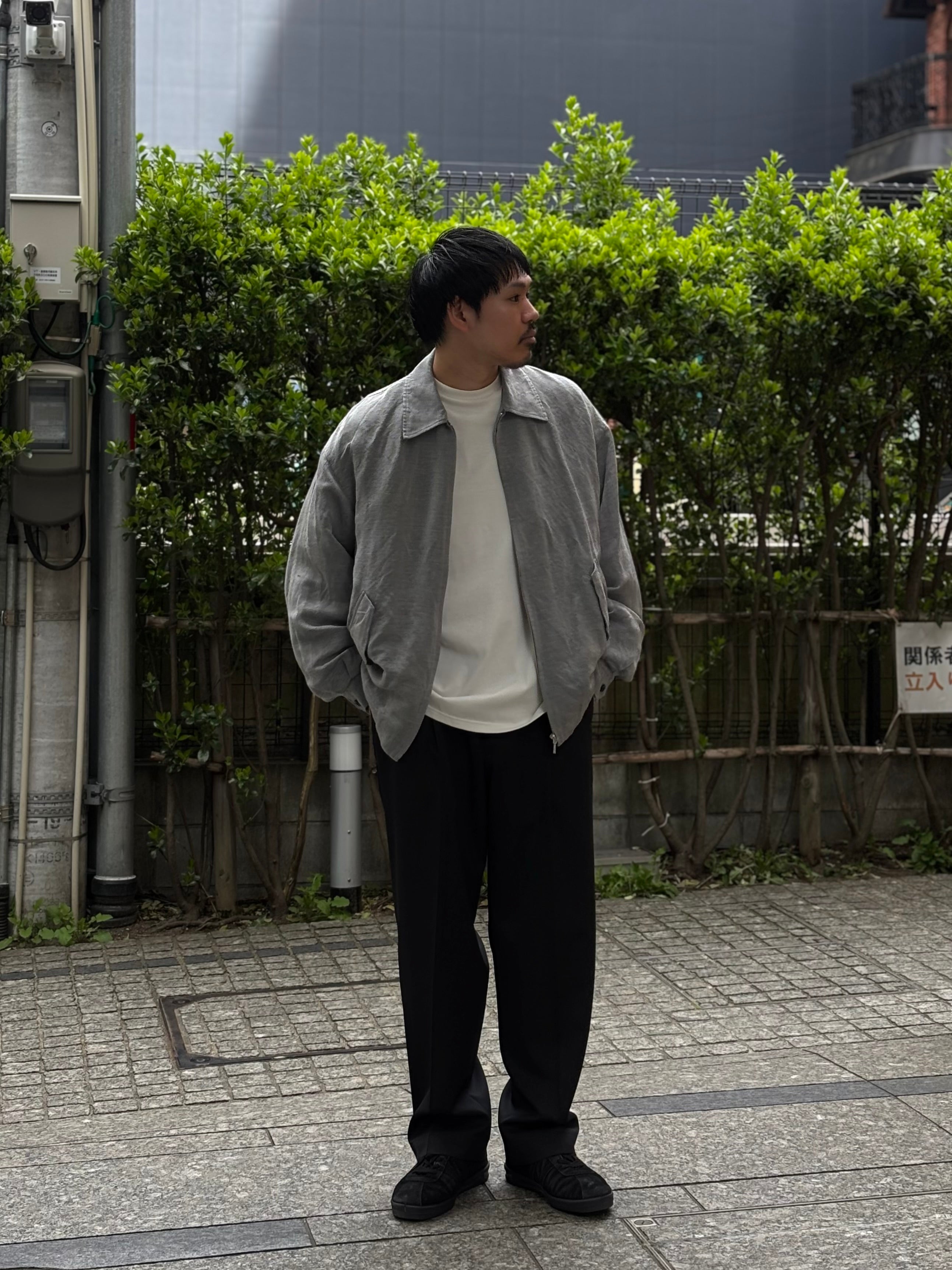 【26SS】Linen Cupro Hopsack Harrington Jacket