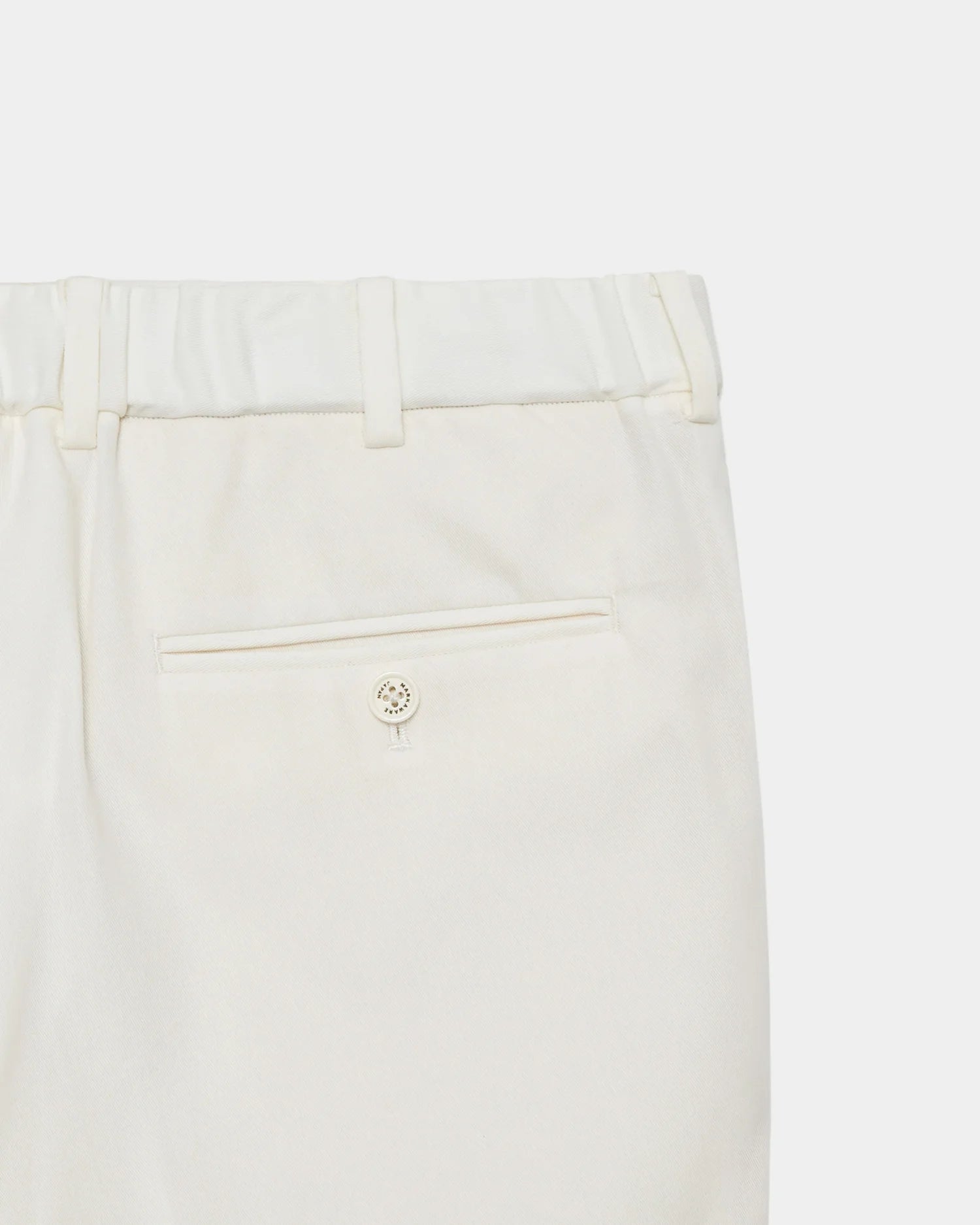 ORGANIC GIZA VOILE YARN TWILL CLASSIC FIT DOUBLE PLEATED TROUSERS