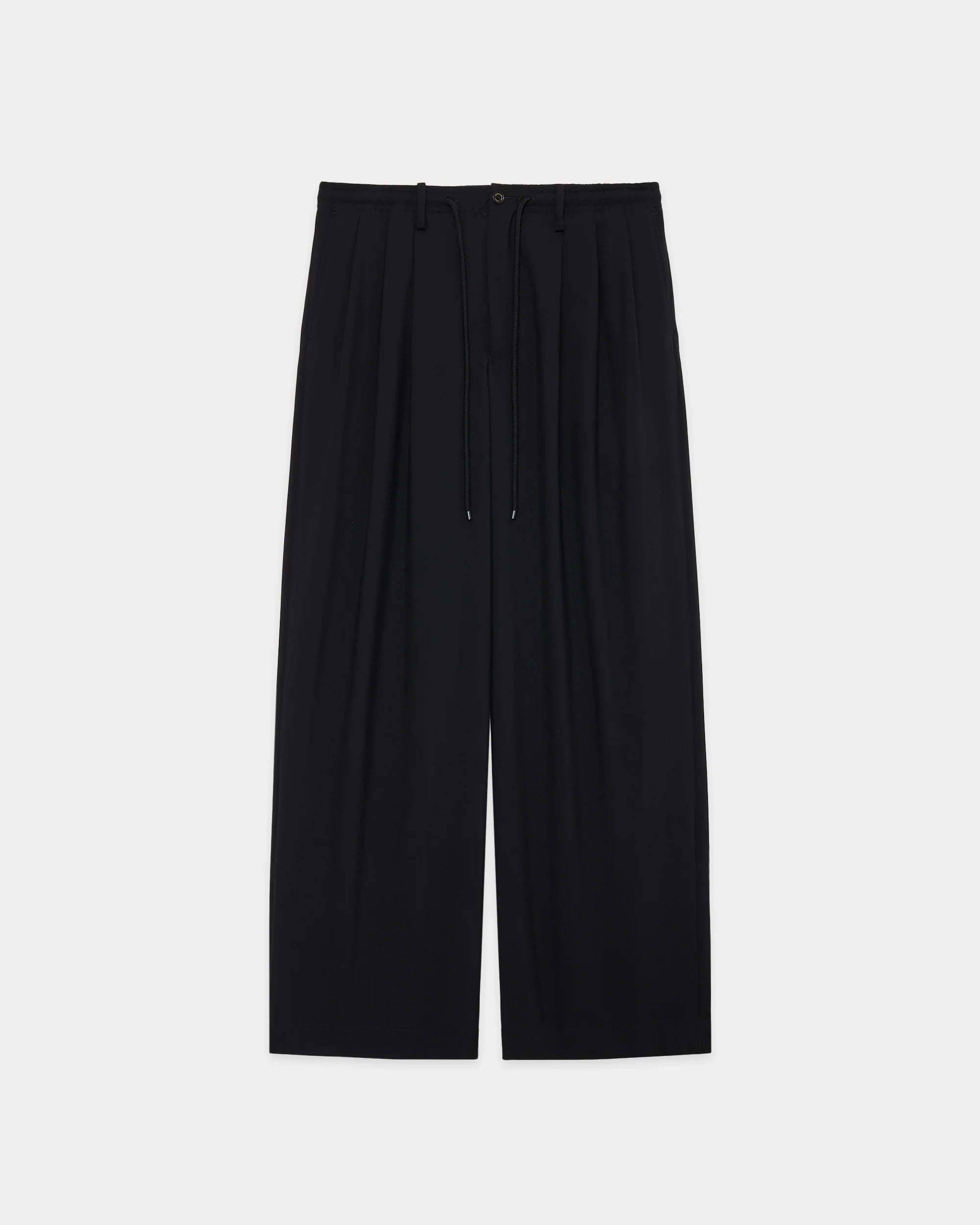 ORGANIC WOOL 2/80 TROPICAL TRIPLE PLEATED EASY TROUSERS