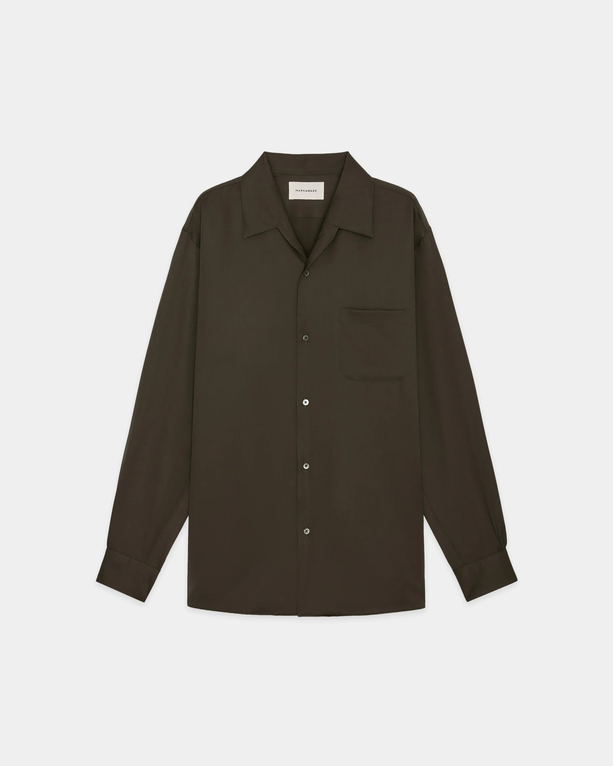【7/23(木)発売】ORGANIC WOOL 2/80 GABARDINE ITALIAN OPEN COLLAR SHIRT