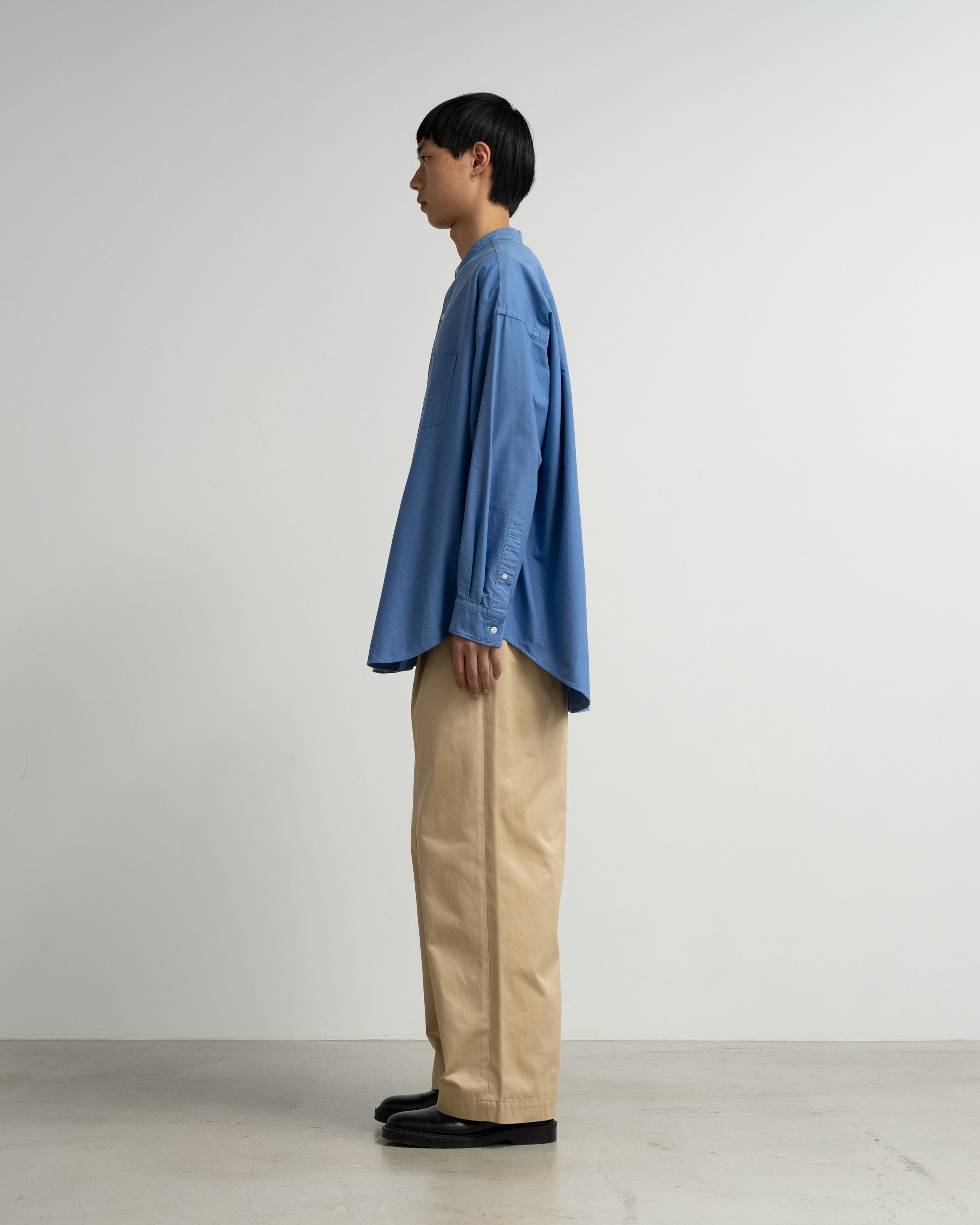 【8/1(土)発売】Oxford L/S Oversized Band Collar Shirt