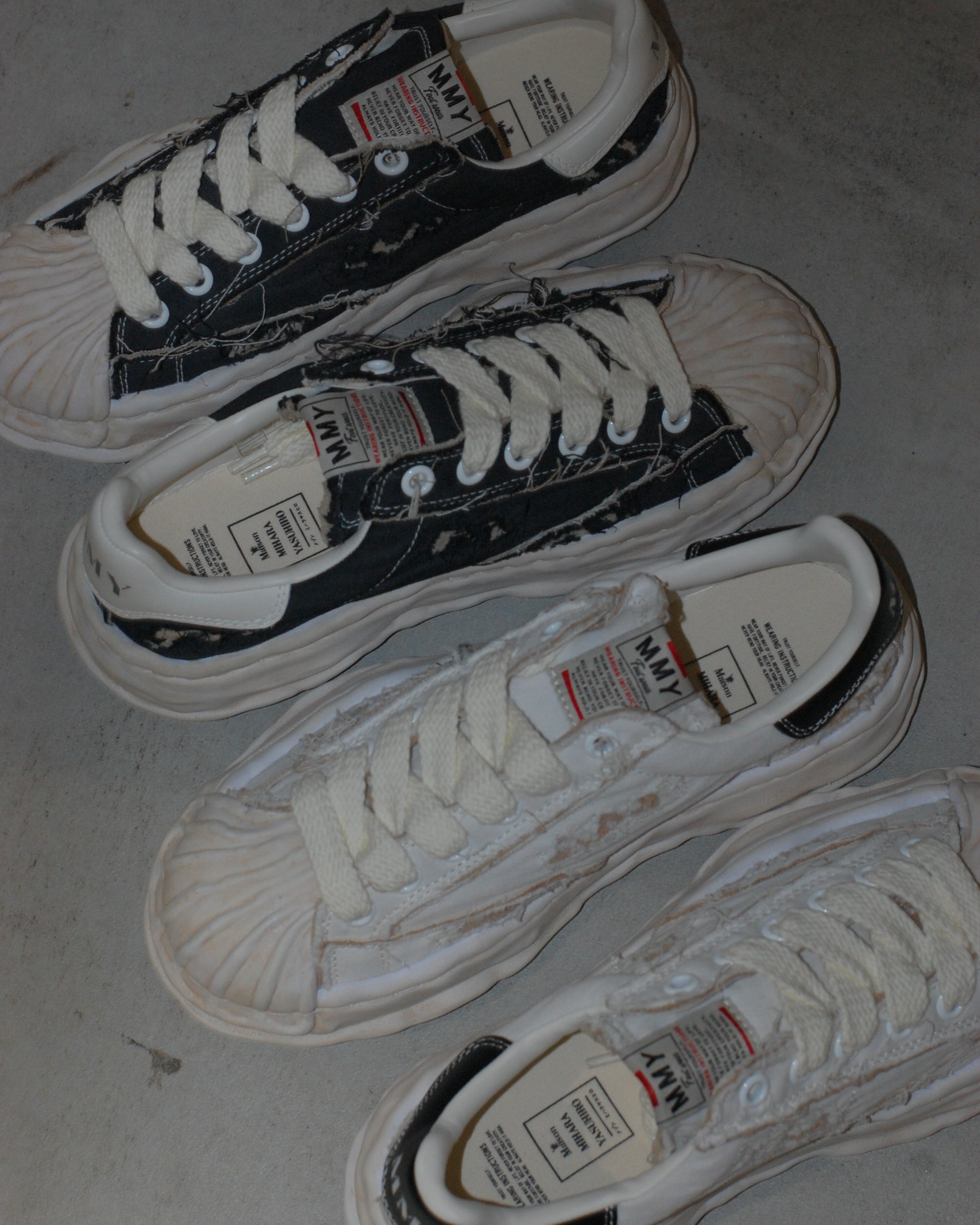 【26SS】BLAKEY / OG Sole Ripped Overdye Canvas Low-top Sneaker