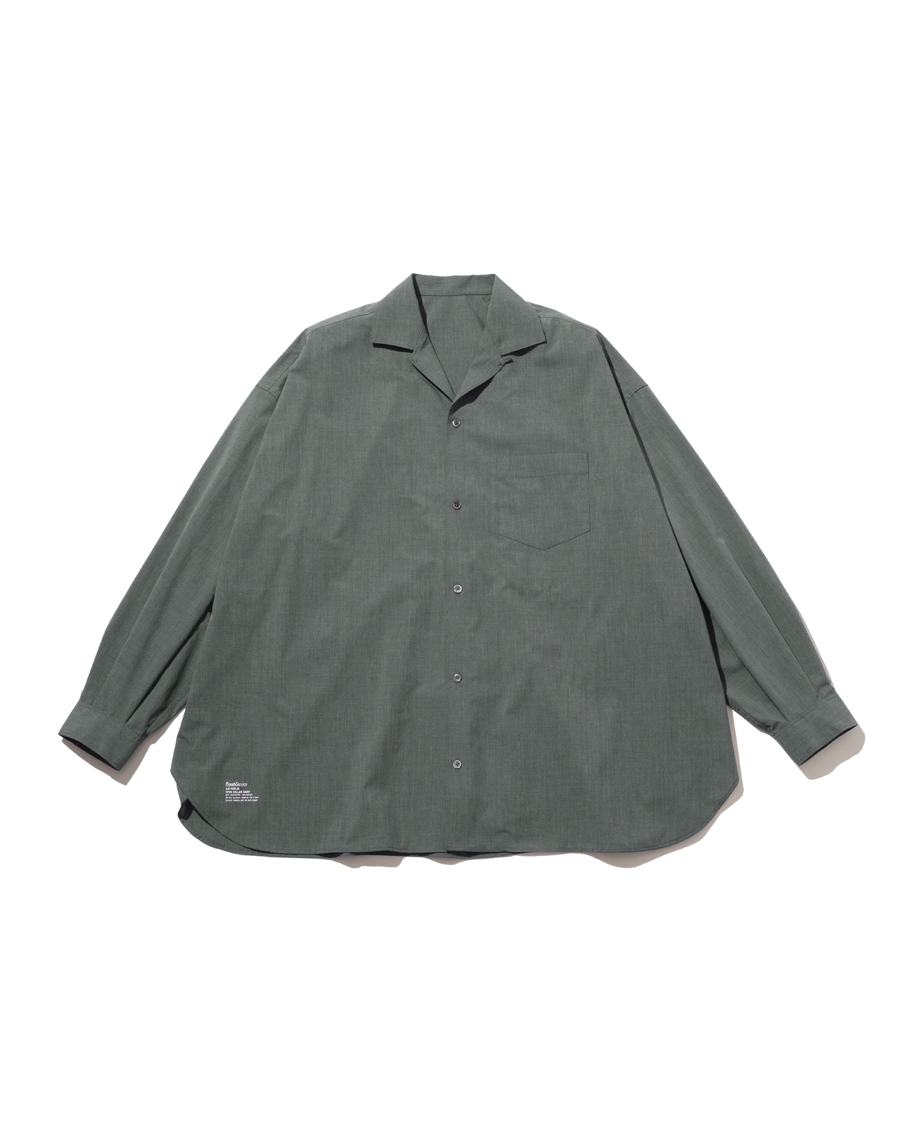 【8/22(土)発売】AIR POPLIN OPEN COLLAR SHIRT