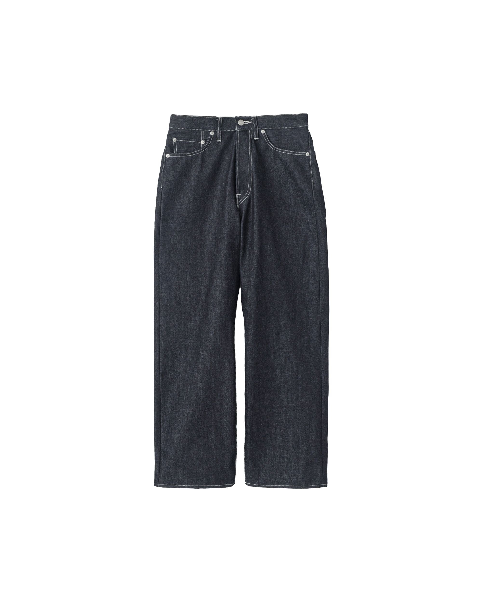 Selvage Denim Five Pocket Wide Straight Pants