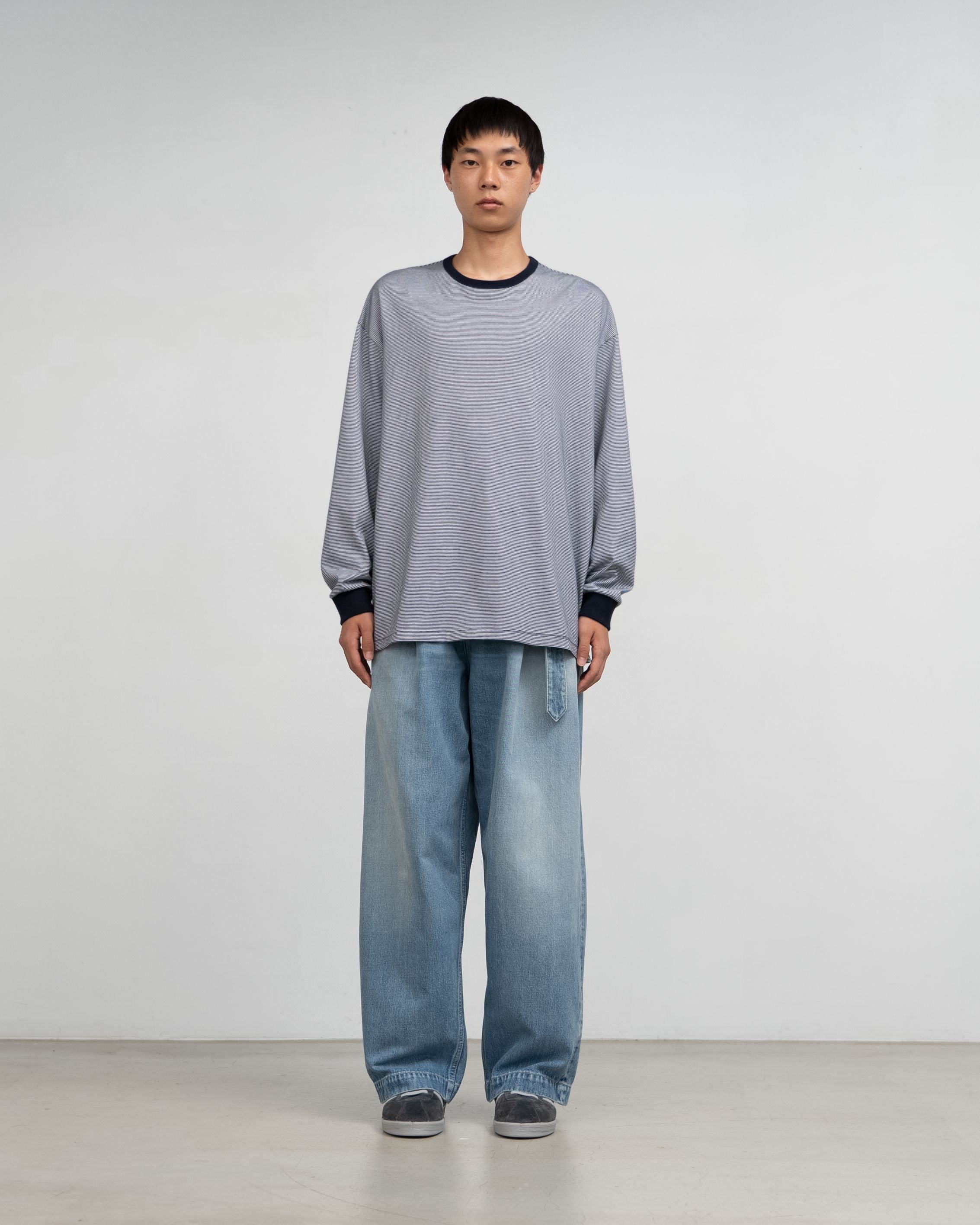 Selvage Denim Belted Pants(LIGHT FADE)