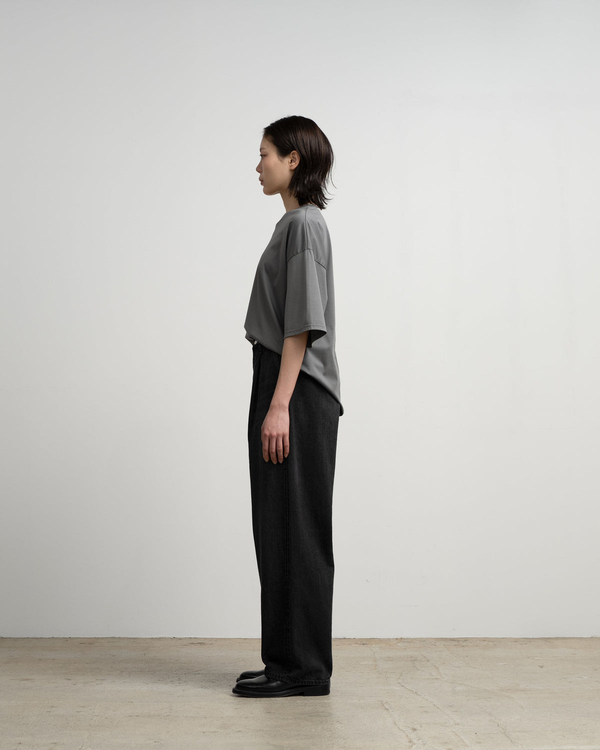Selvage Denim Two Tuck Pants -DARK FADE-