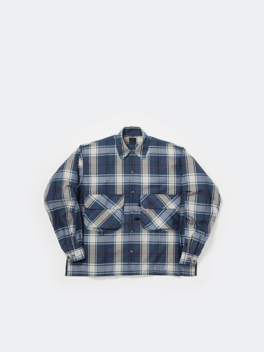 【7/25(土)発売】TECH SPORTS OPEN COLLAR SHIRT L/S BIG TARTAN