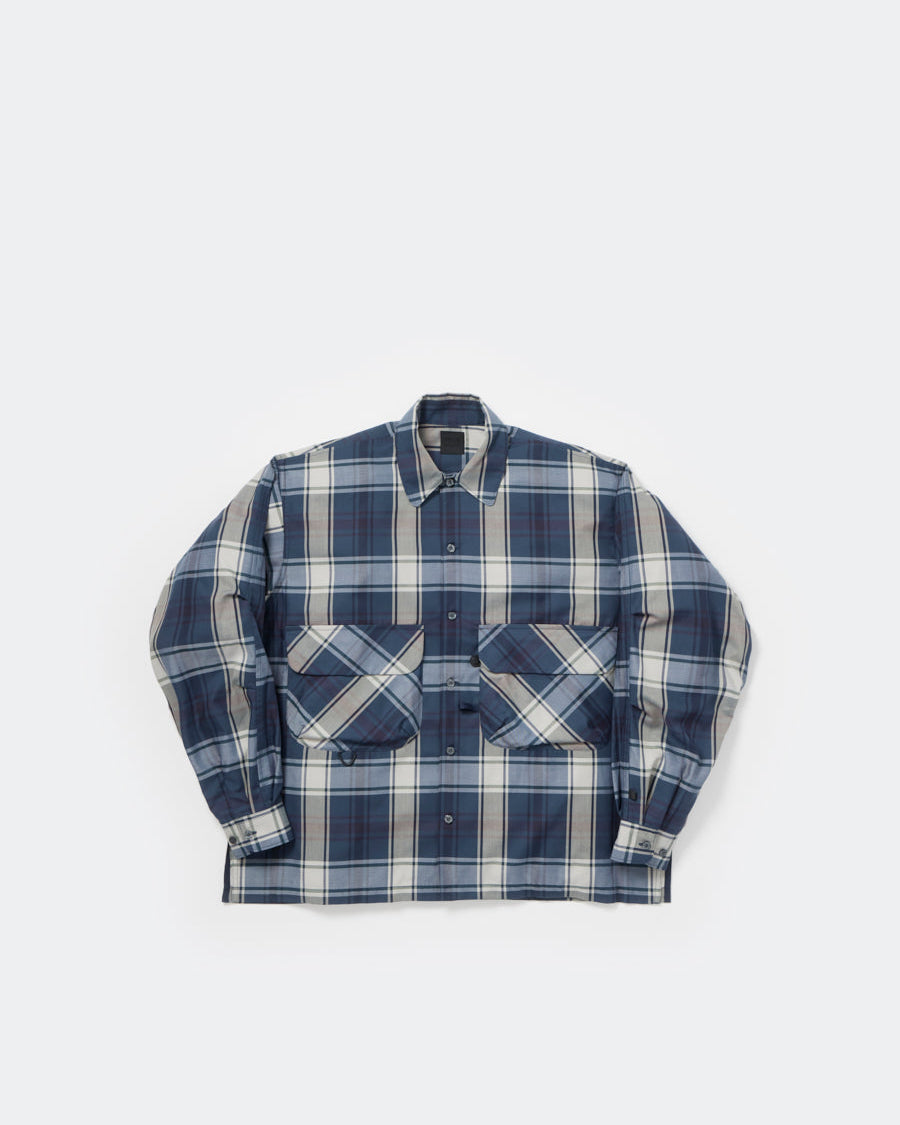 【7/25(土)発売】TECH SPORTS OPEN COLLAR SHIRT L/S BIG TARTAN