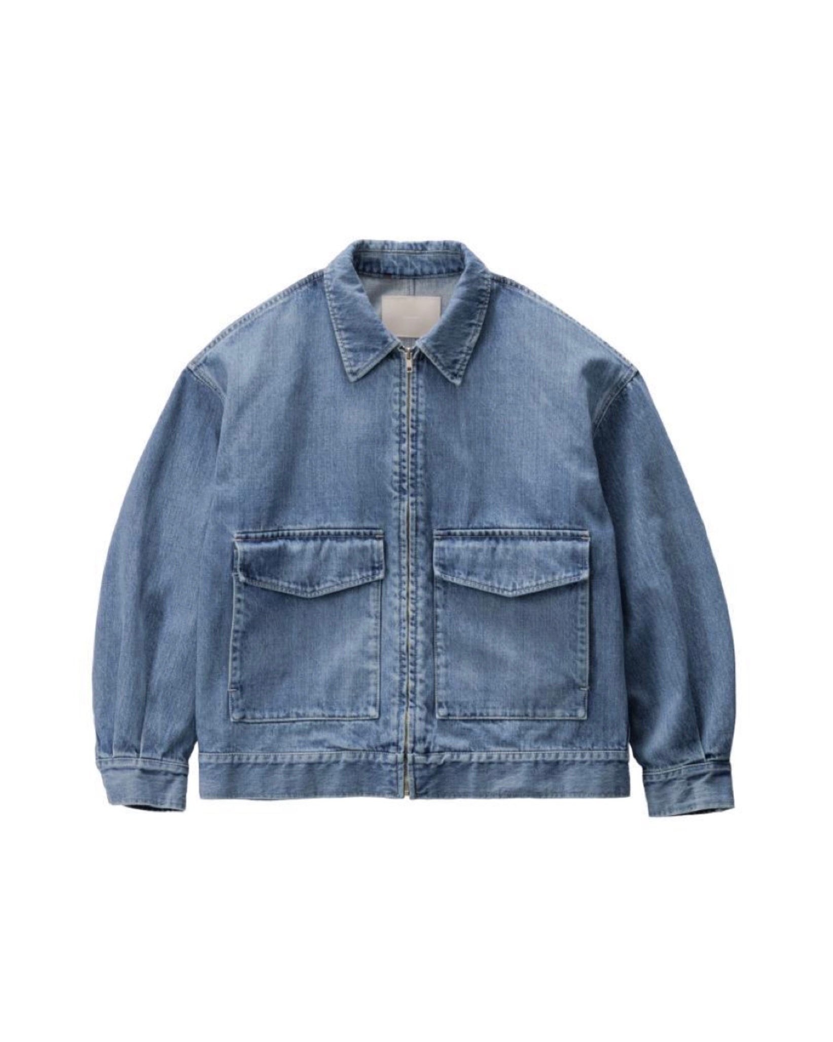 Selvage Denim Zip Jacket(LIGHT FADE)
