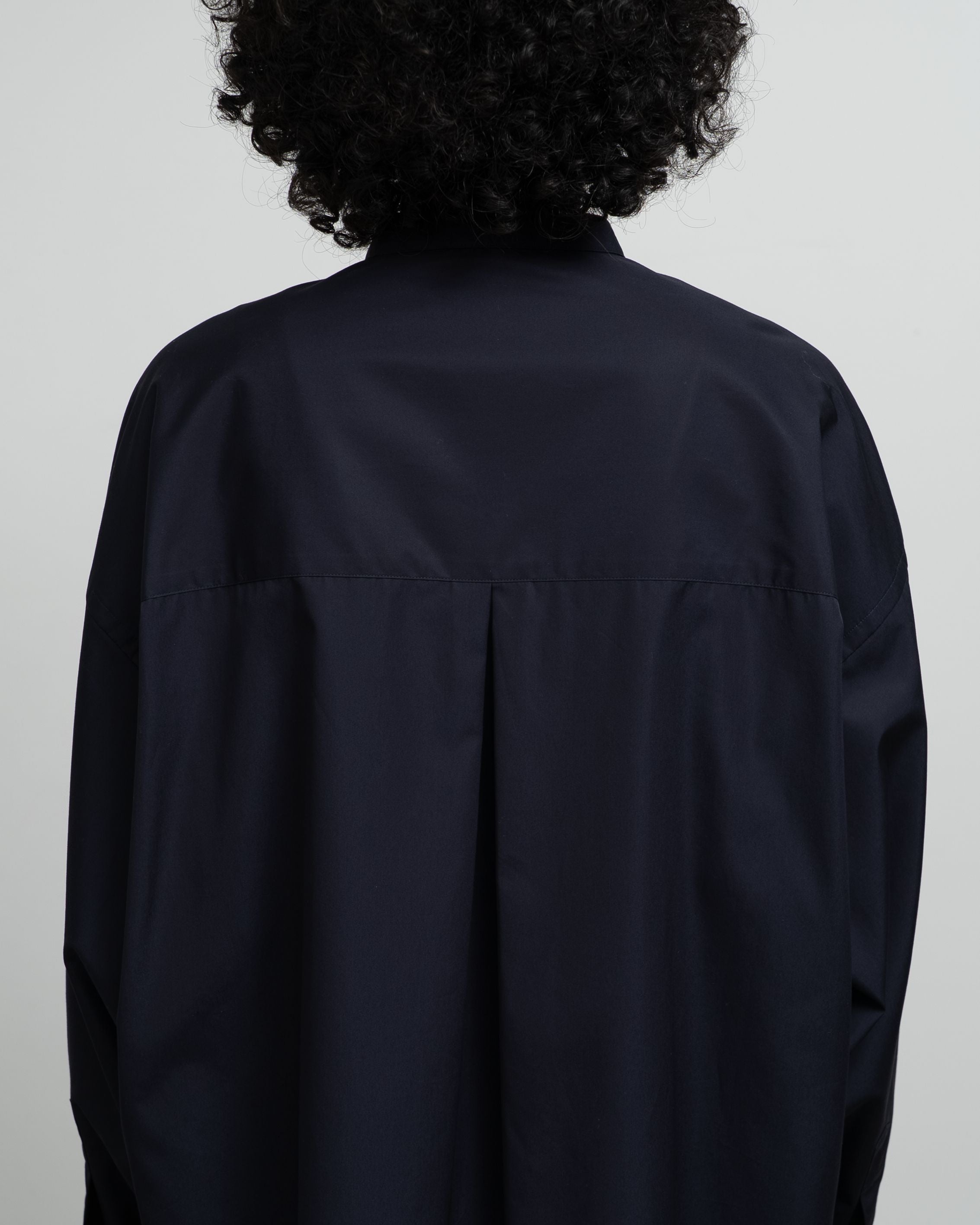【7/11(土)発売】High Count Broad L/S Oversized Band Collar Shirt