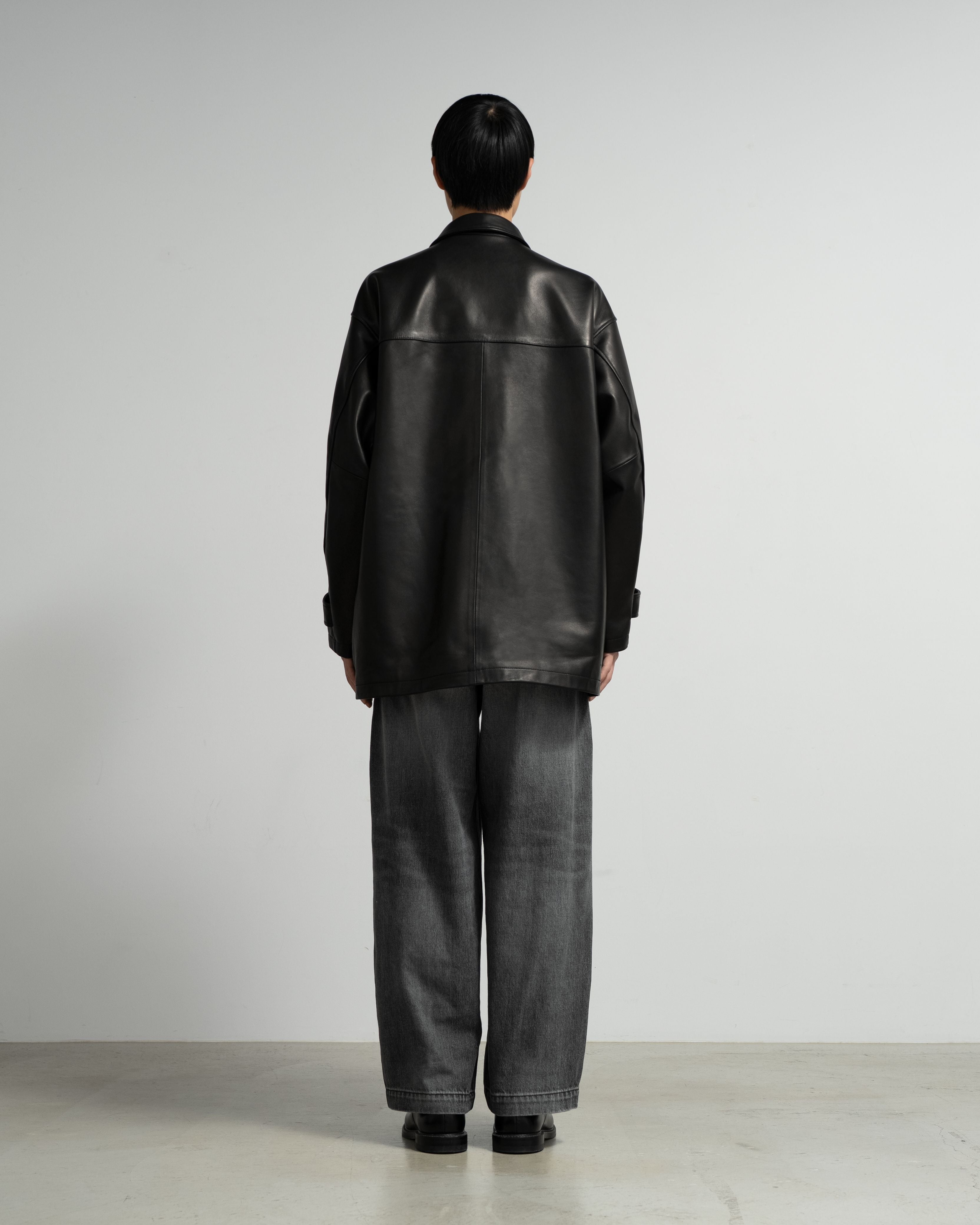 Lamb Leather Car Coat
