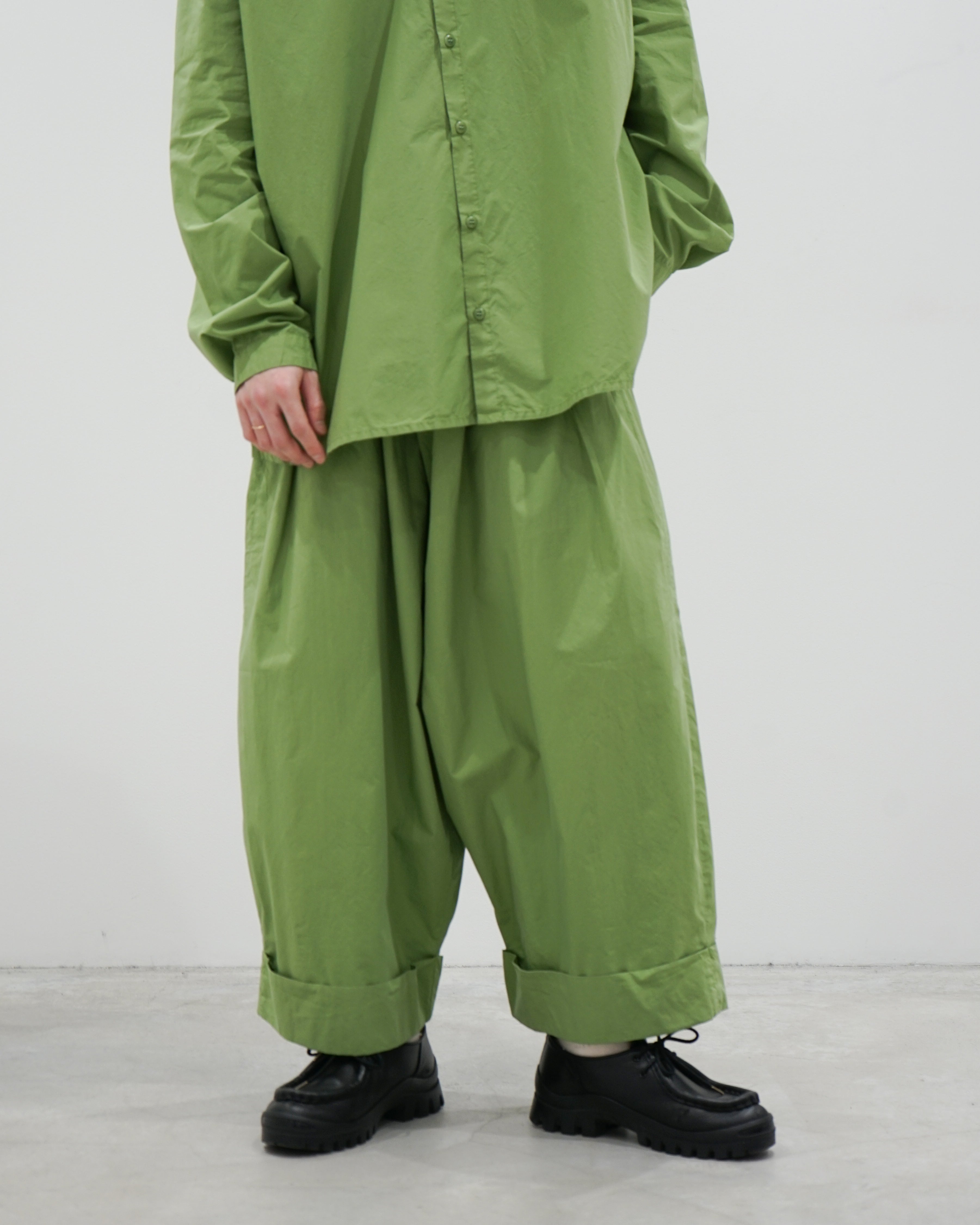 THE BAKER TROUSER / POPLIN GRASS(GREEN)