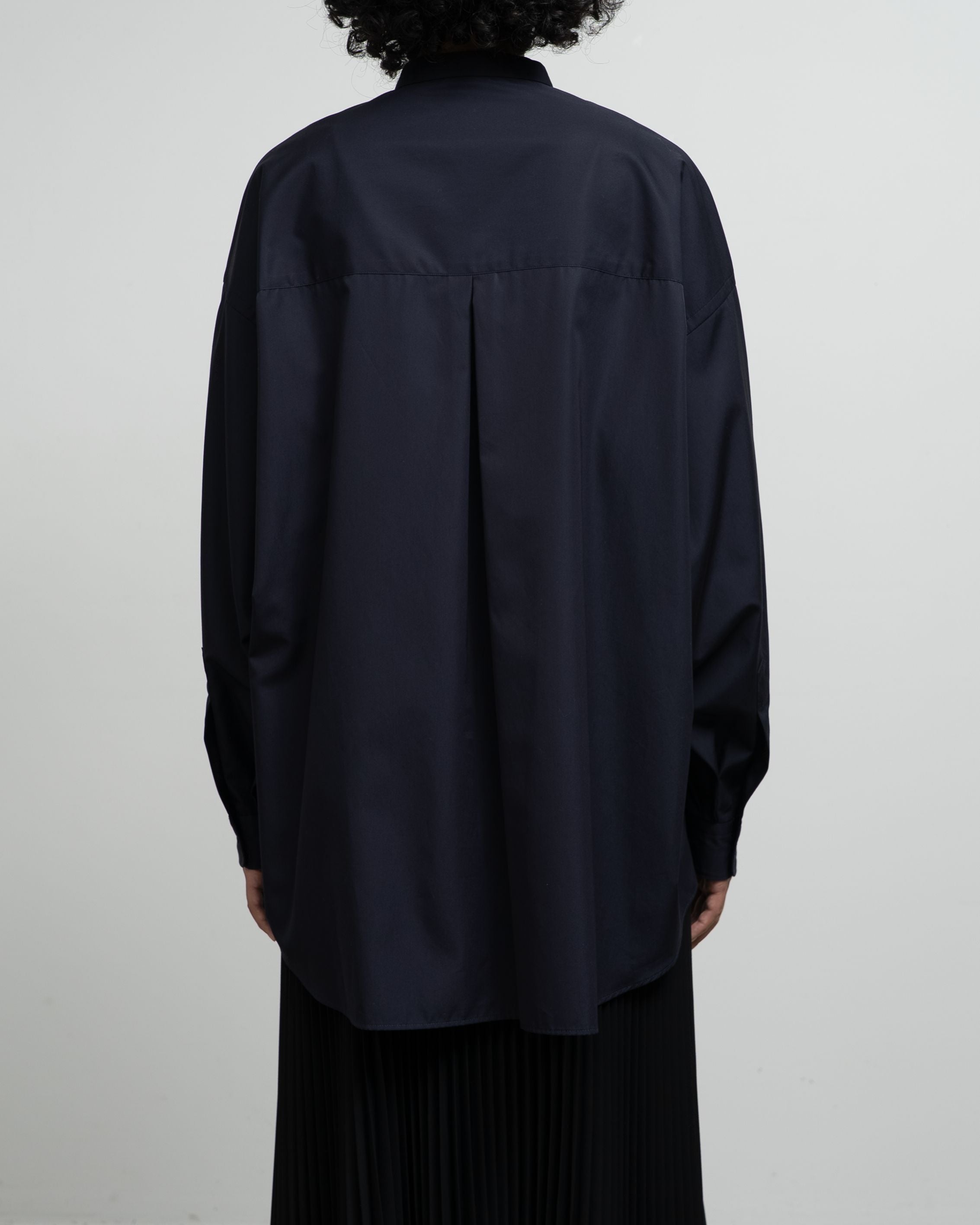 【7/11(土)発売】High Count Broad L/S Oversized Band Collar Shirt