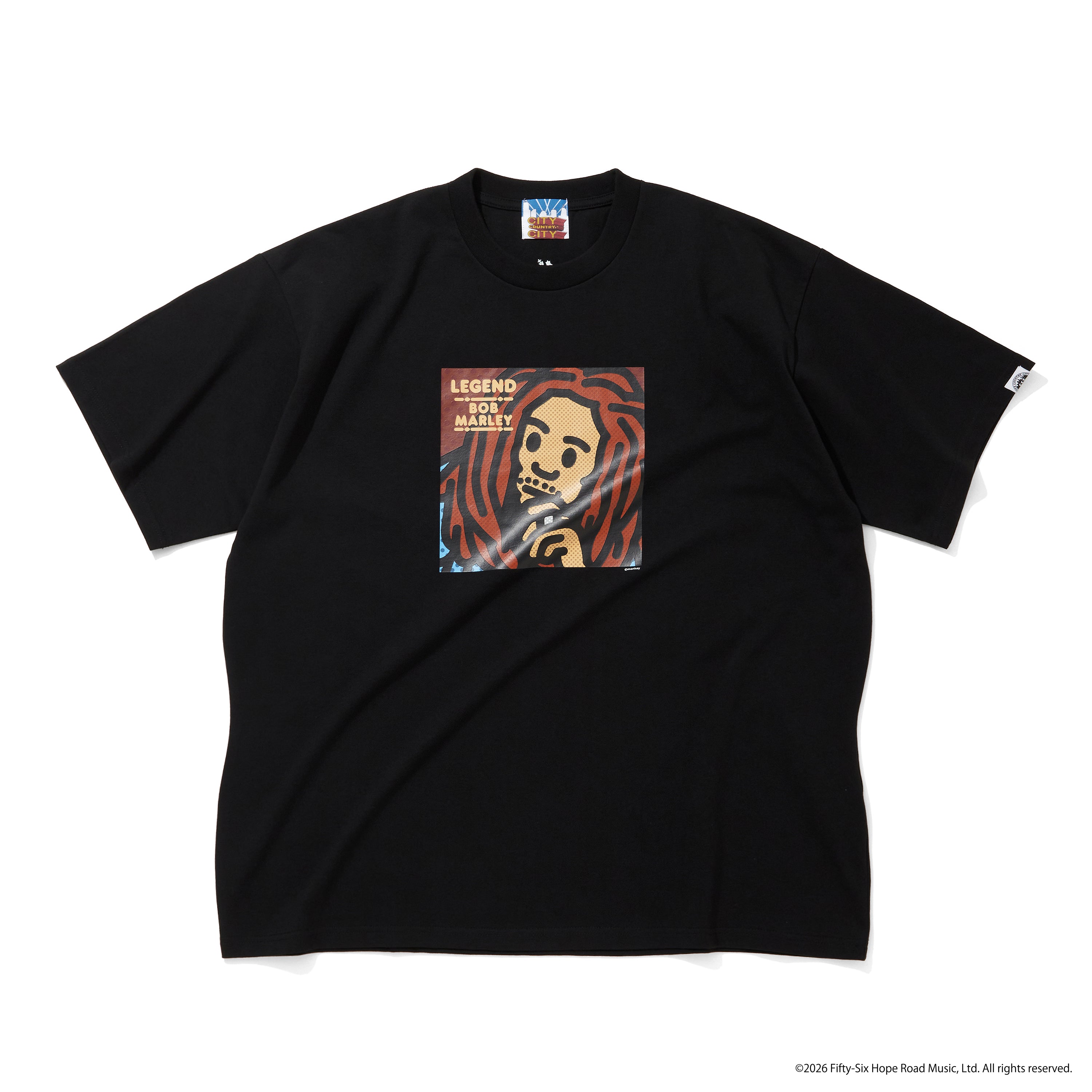 【残り1点】CITY COUNTRY CITY x BOB MARLEY_COTTON T-SHIRT_LEGEND