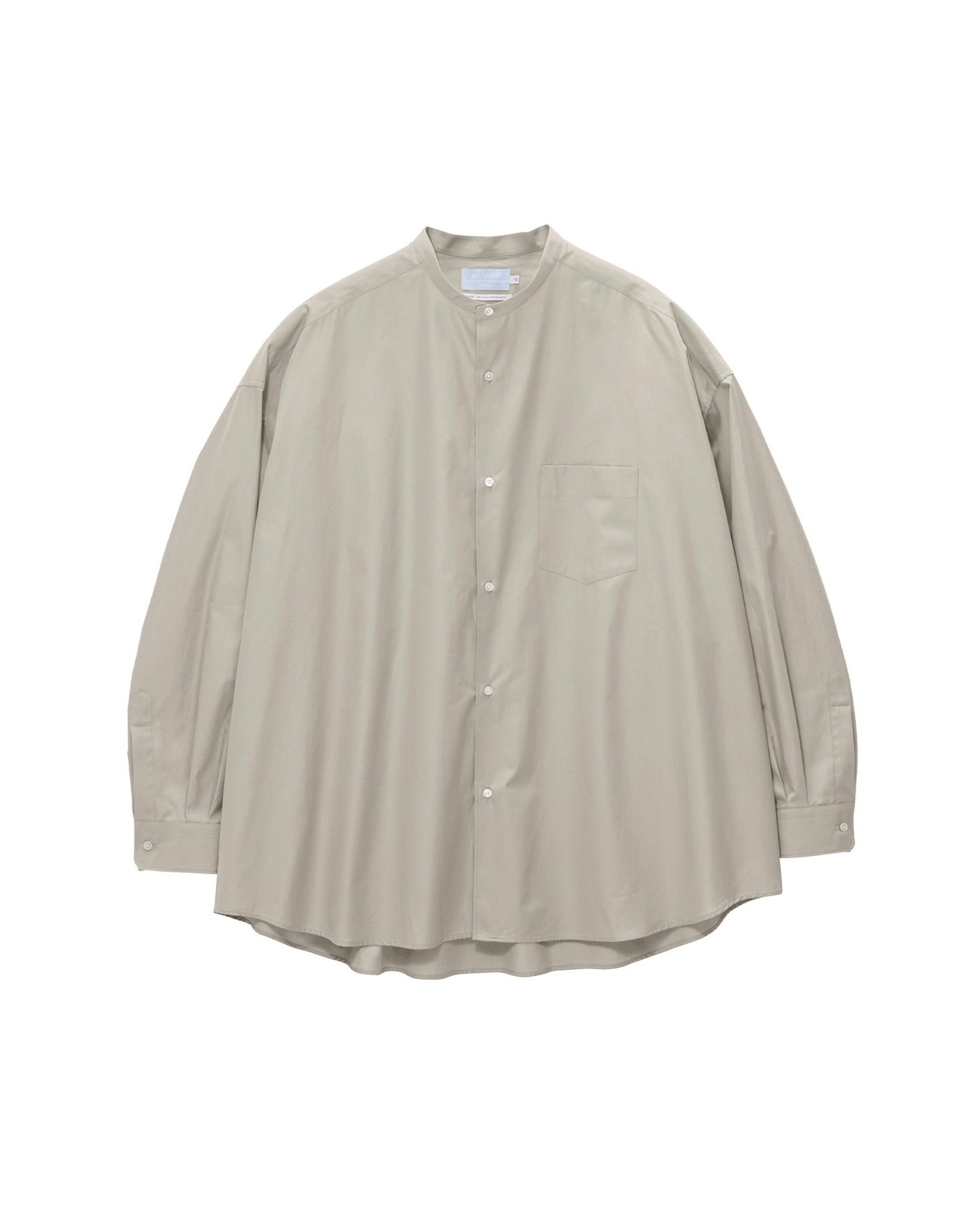 【8/22(土)発売】ALUMO for GP L/S Oversized Band Collar Shirt