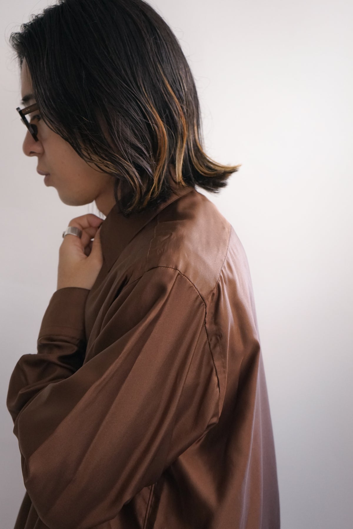 BRATAC SILK BACK SATIN REGULAR FIT DRESS SHIRT
