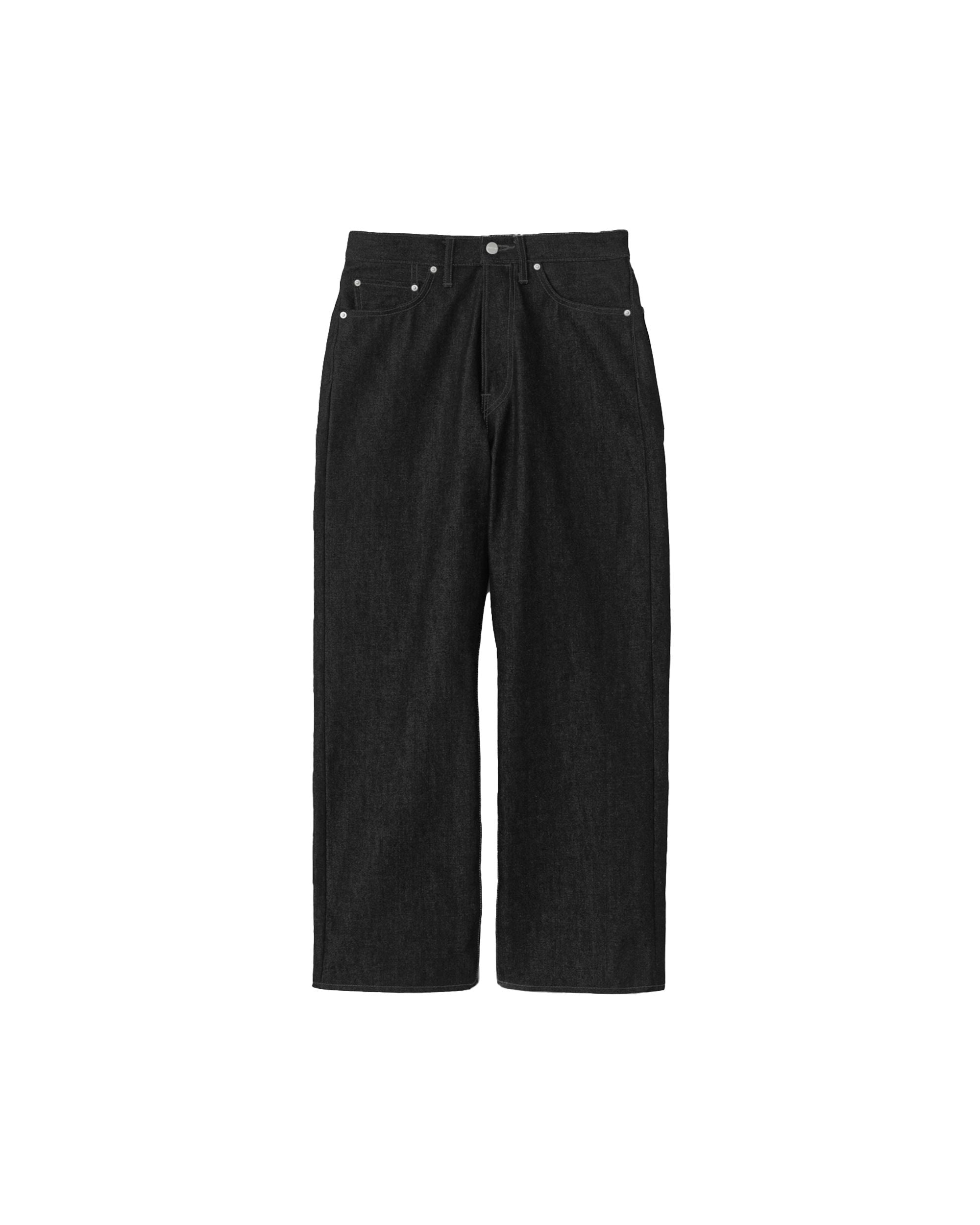 Selvage Denim Five Pocket Wide Straight Pants