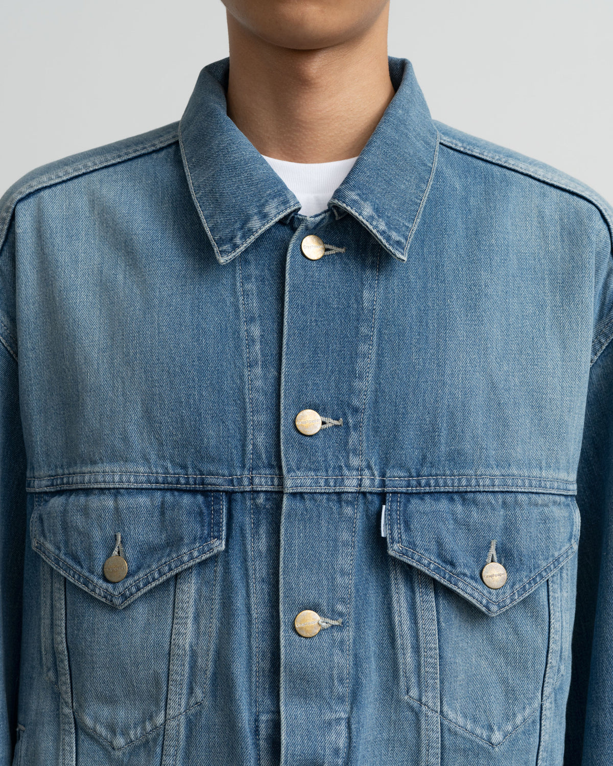 Selvage Denim Trucker Jacket -LIGHT FADE-