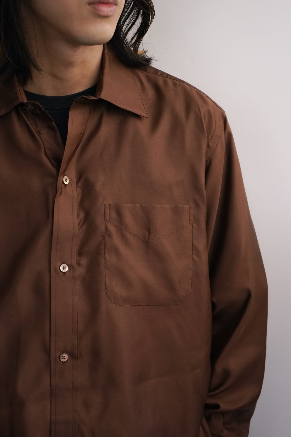 BRATAC SILK BACK SATIN REGULAR FIT DRESS SHIRT