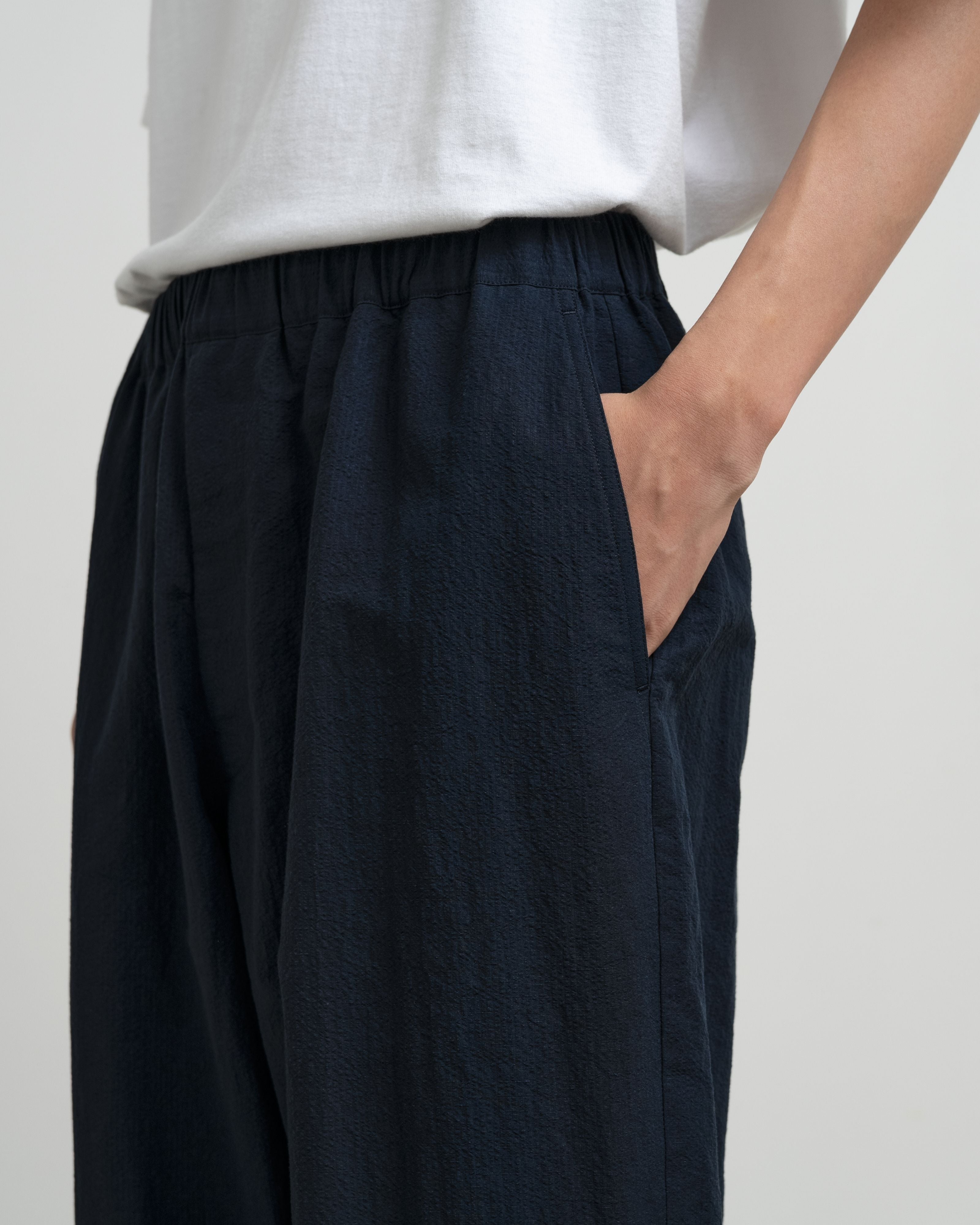 【5/23(土)発売】Cotton Linen Seersucker Track Pants