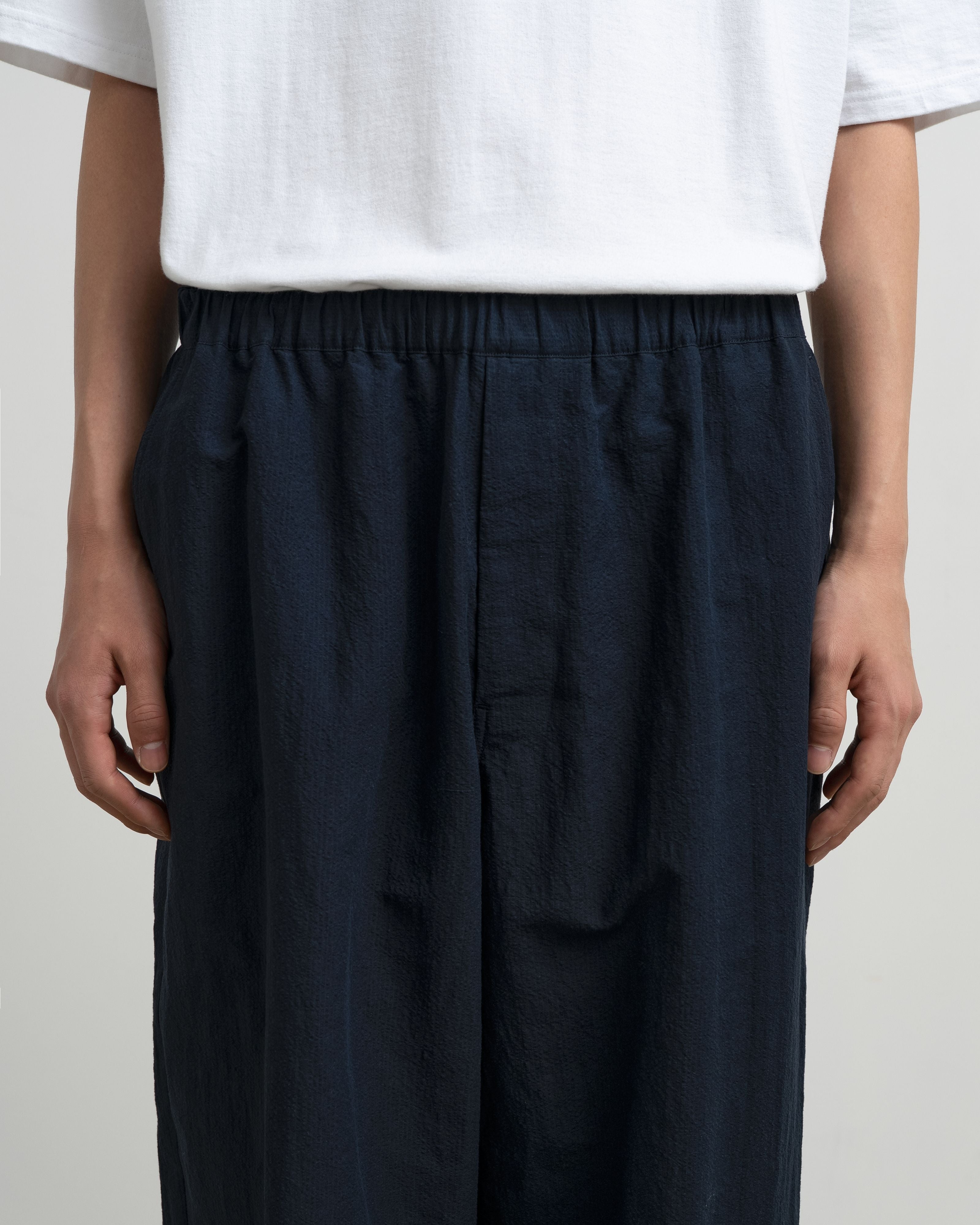【5/23(土)発売】Cotton Linen Seersucker Track Pants