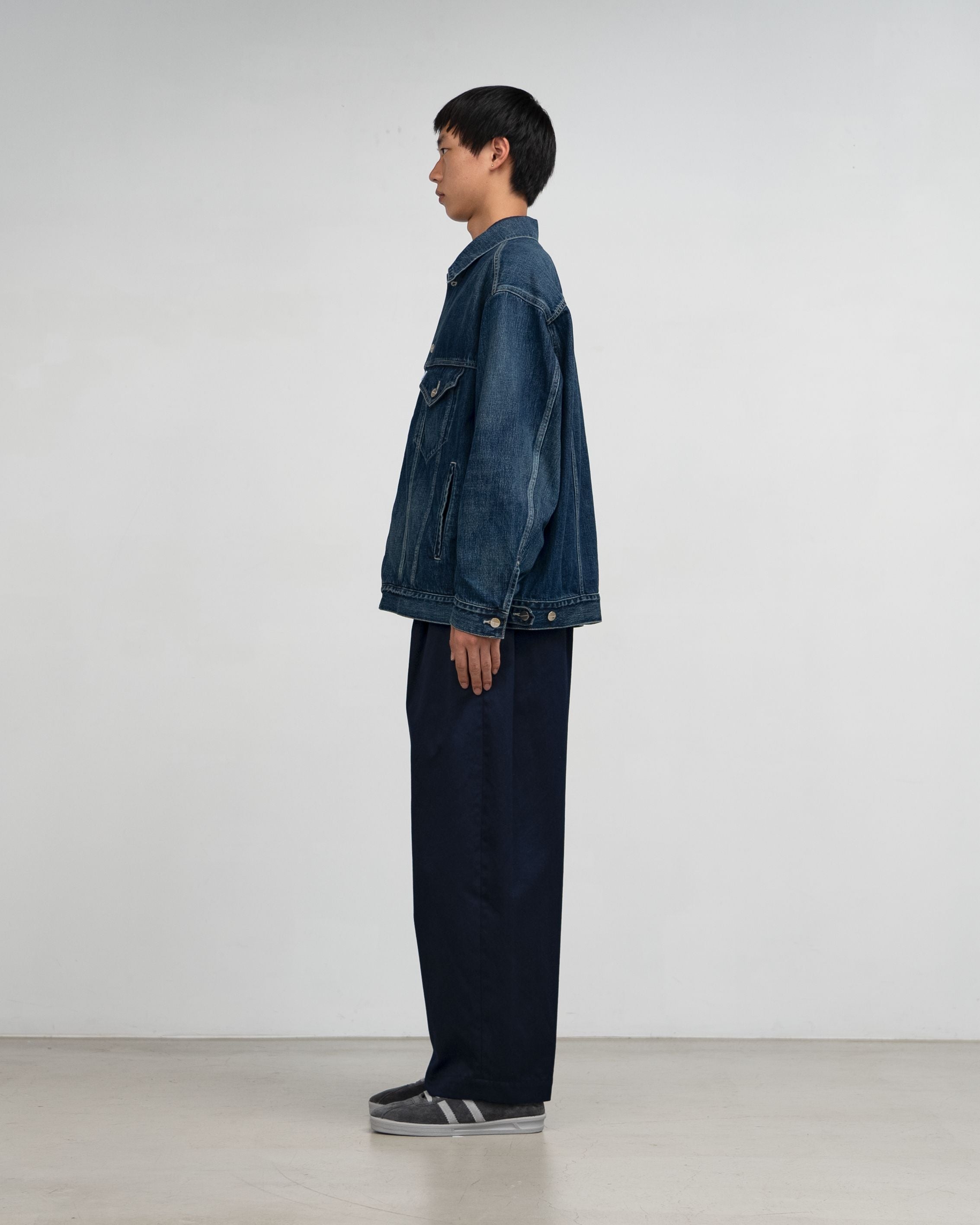 Selvage Denim Trucker Jacket(DARK FADE)