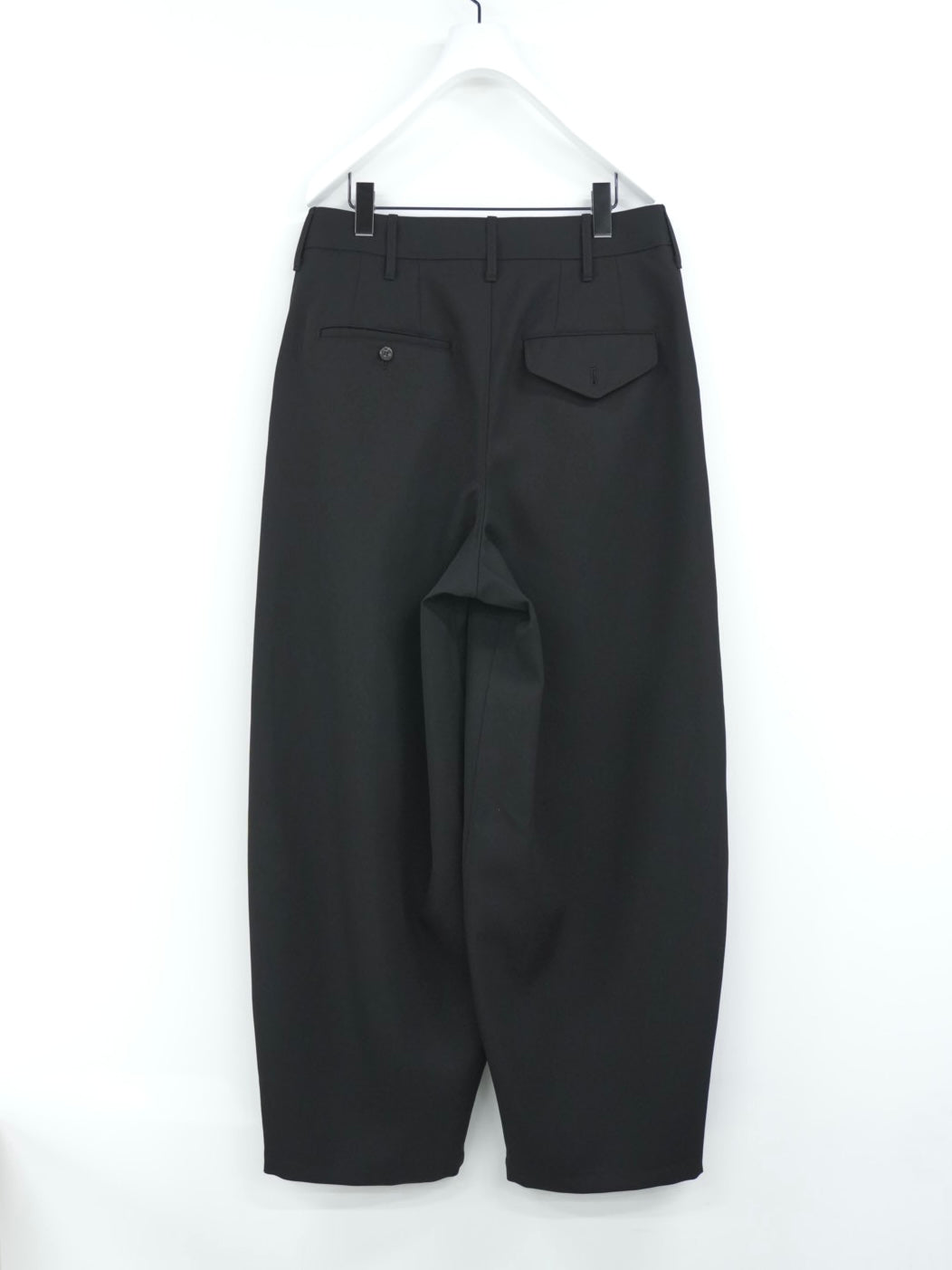 RERACS WIDE BALLEL PANTS / 2/60SUPER TWILL S+S (WOOL)