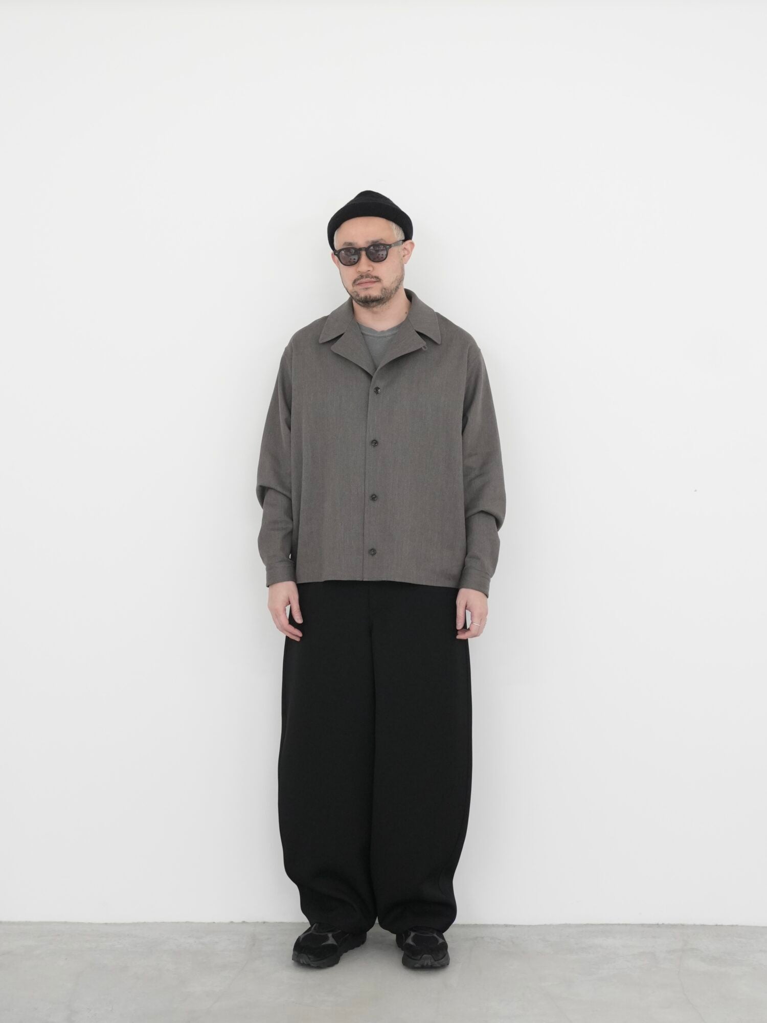 RERACS WIDE BALLEL PANTS / 2/60SUPER TWILL S+S (WOOL)