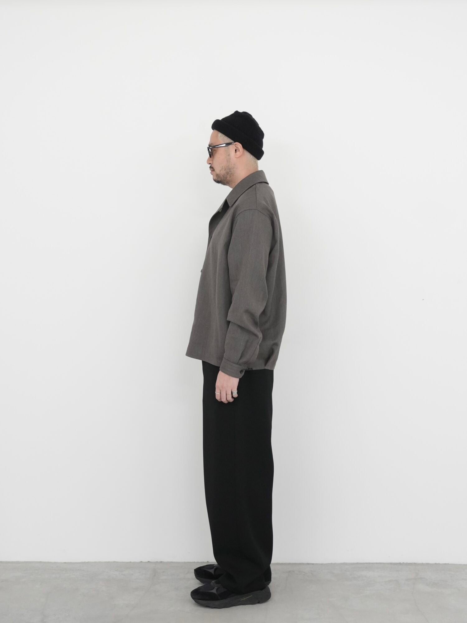 RERACS WIDE BALLEL PANTS / 2/60SUPER TWILL S+S (WOOL)