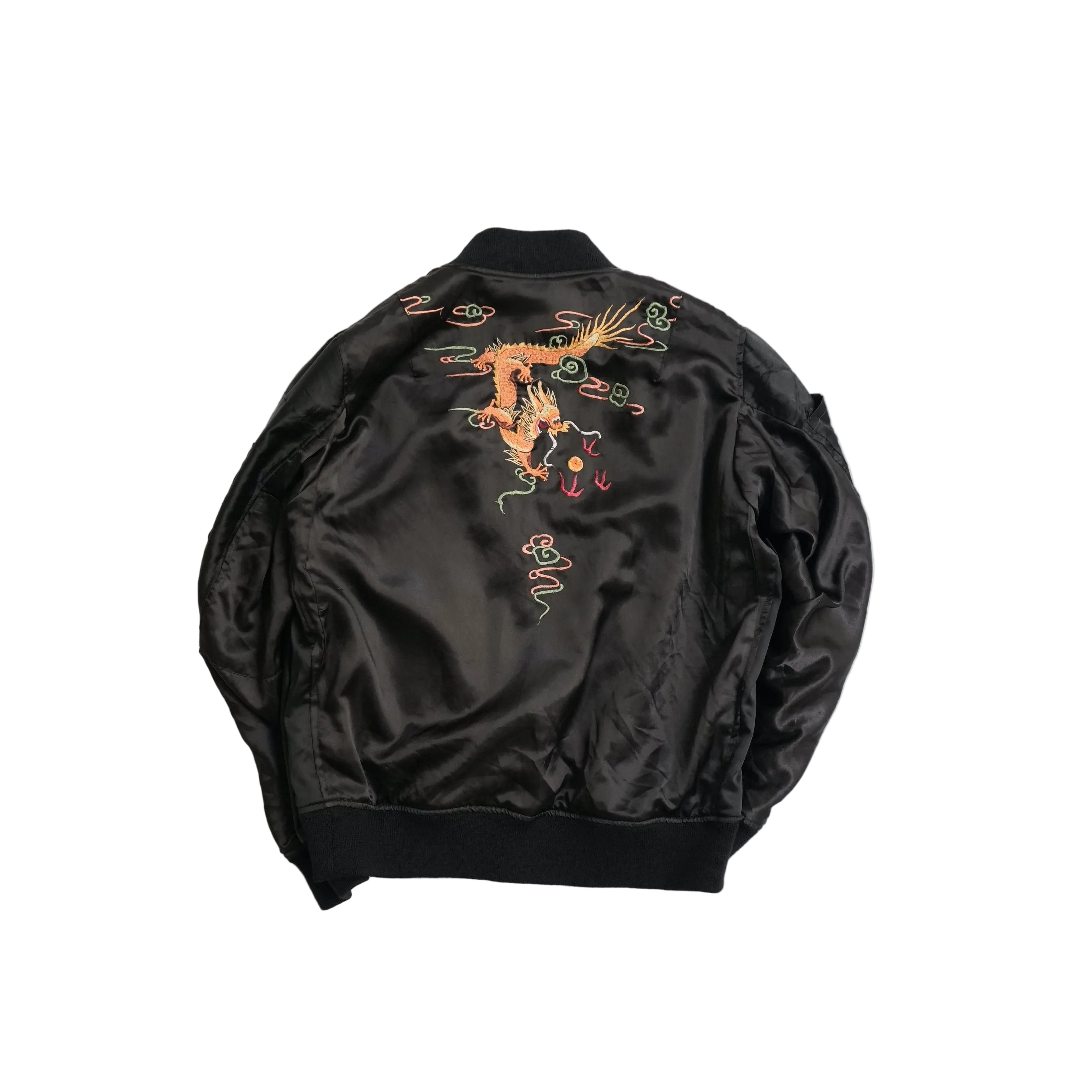 Dragon embroidery FLIGHT JACKET ”XL”No2