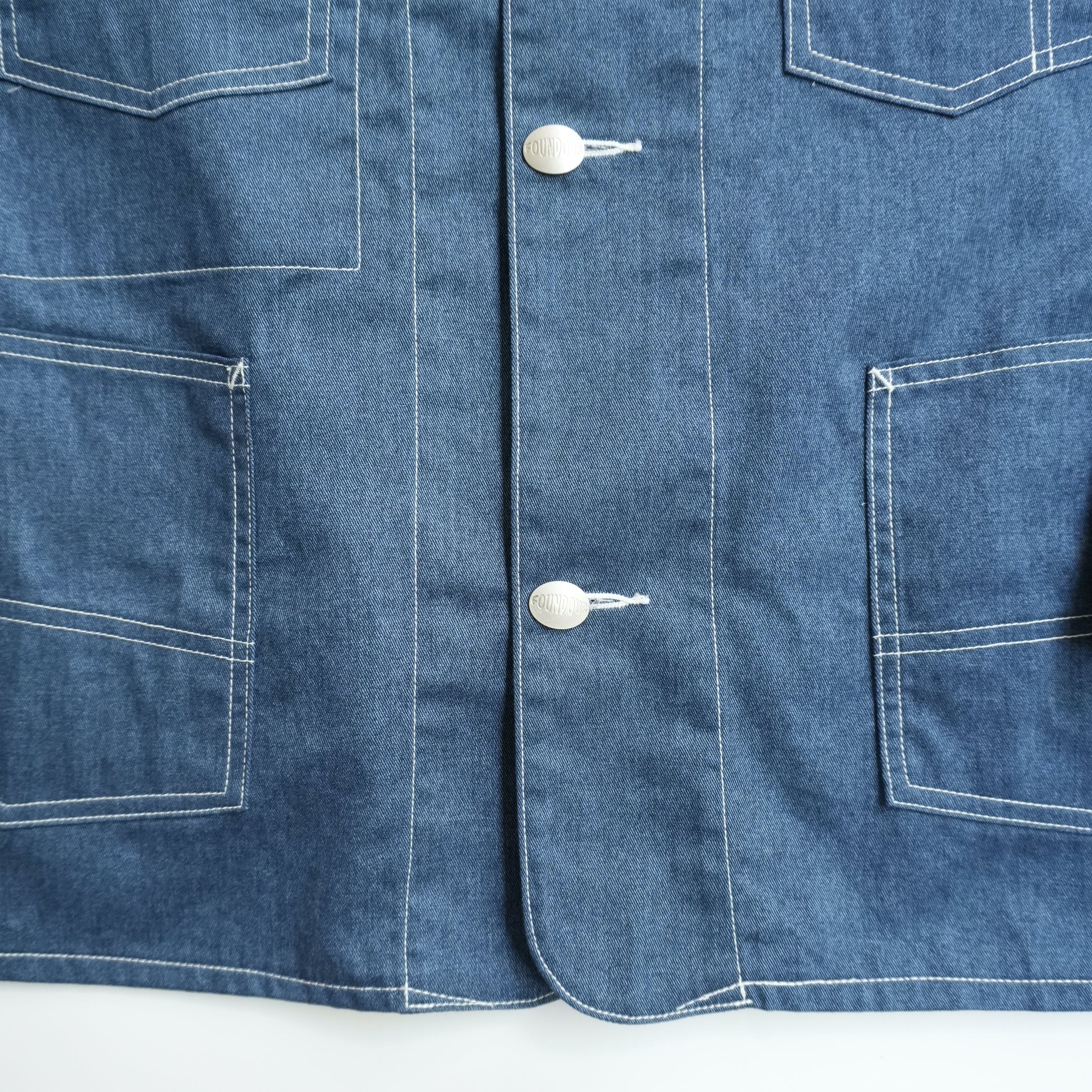 PRINT DENIM COVERALL JACKET