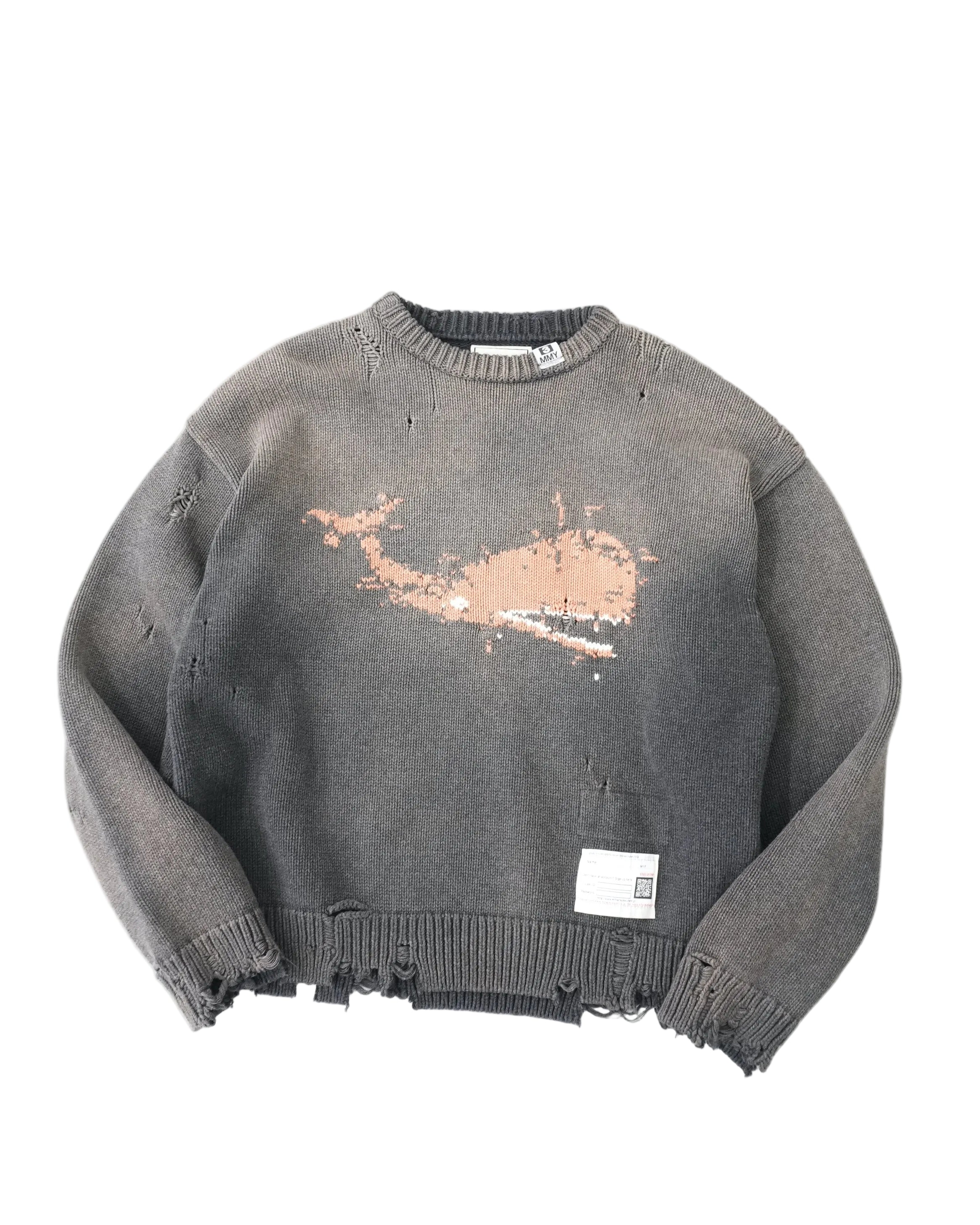 WHALE JACQUARD KNIT PULLOVER