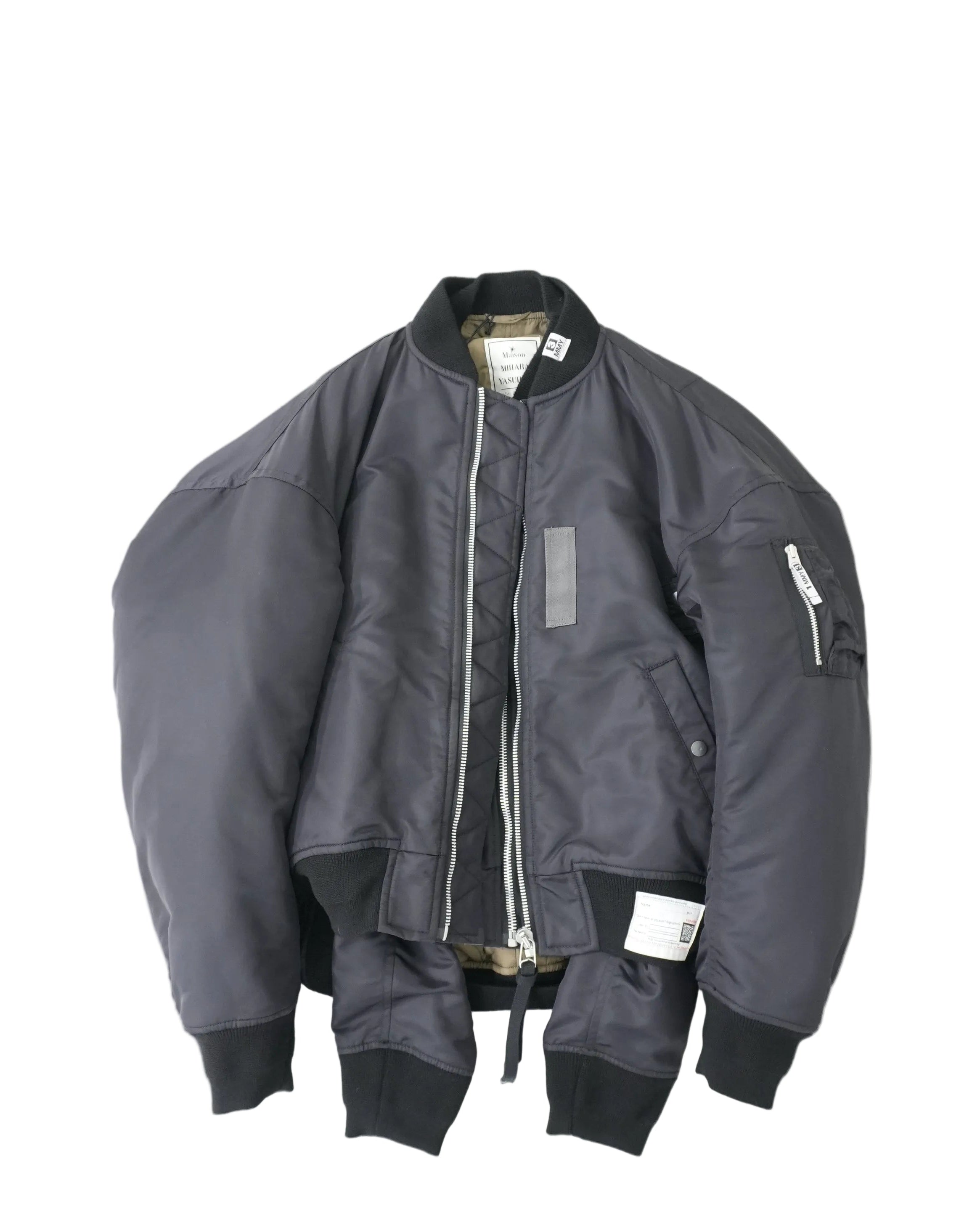 Front Layered Flight Jacket