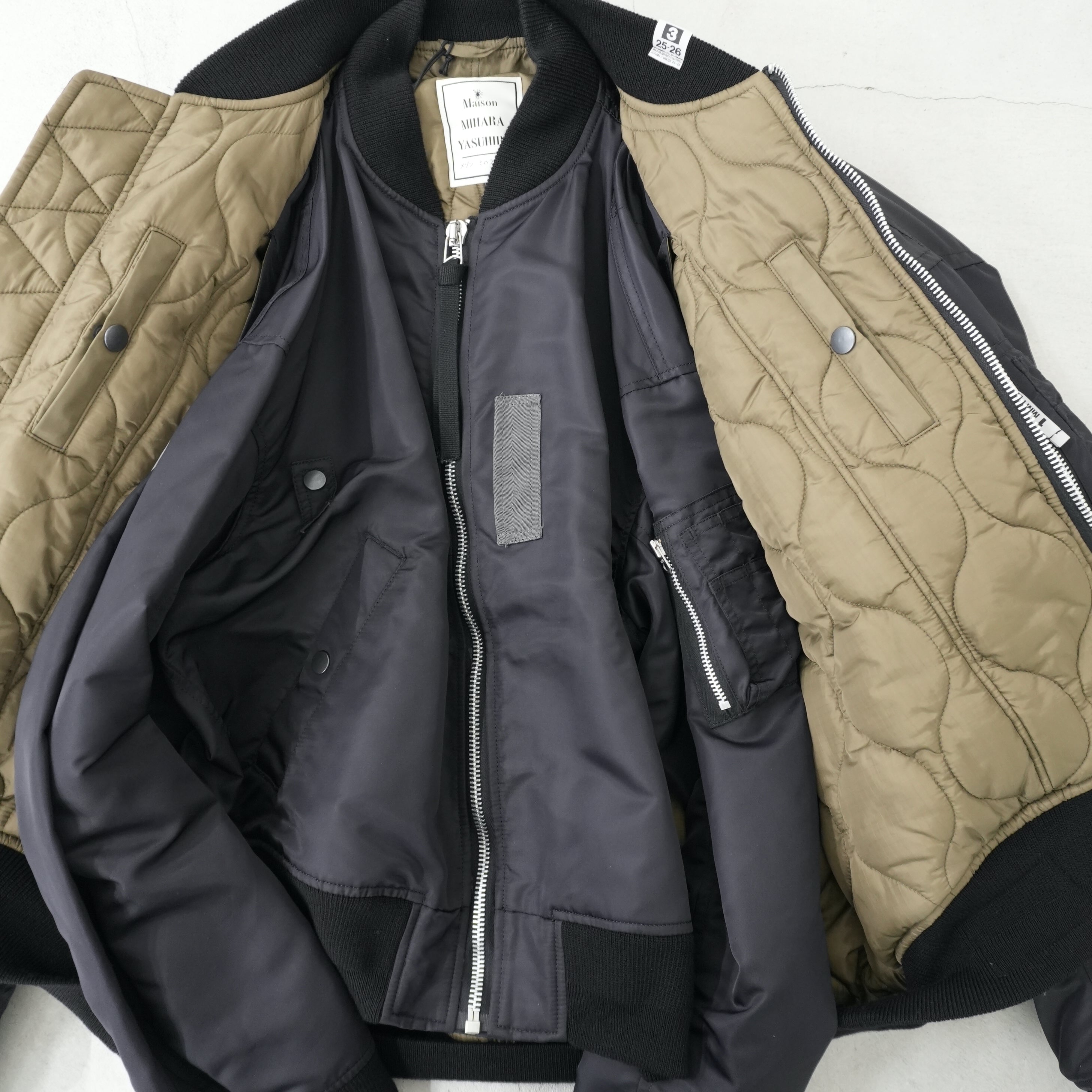 Front Layered Flight Jacket