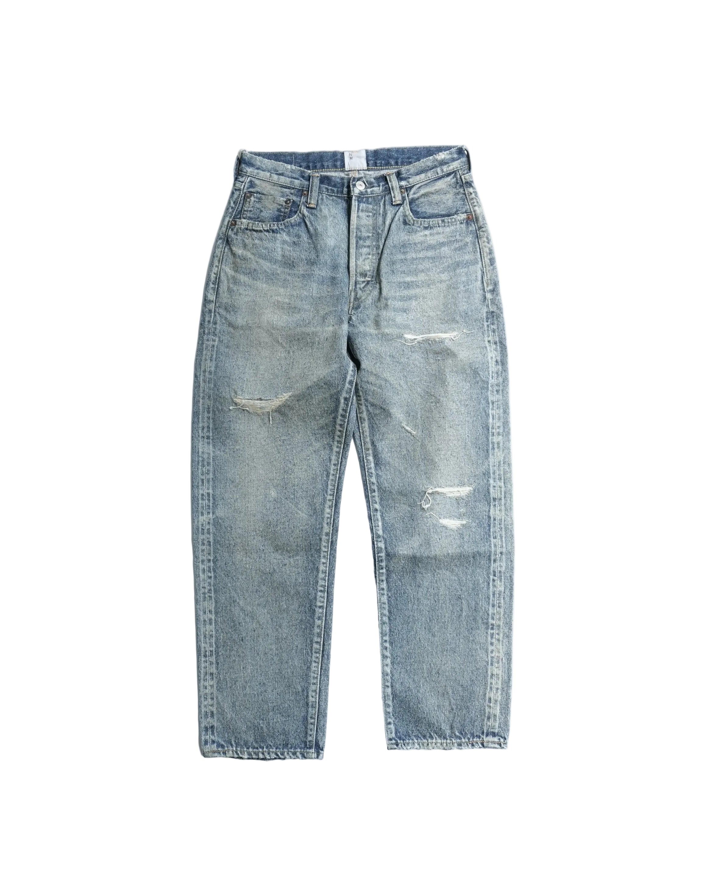 #017 LV 61's TAPERED JEANS DAMAGED