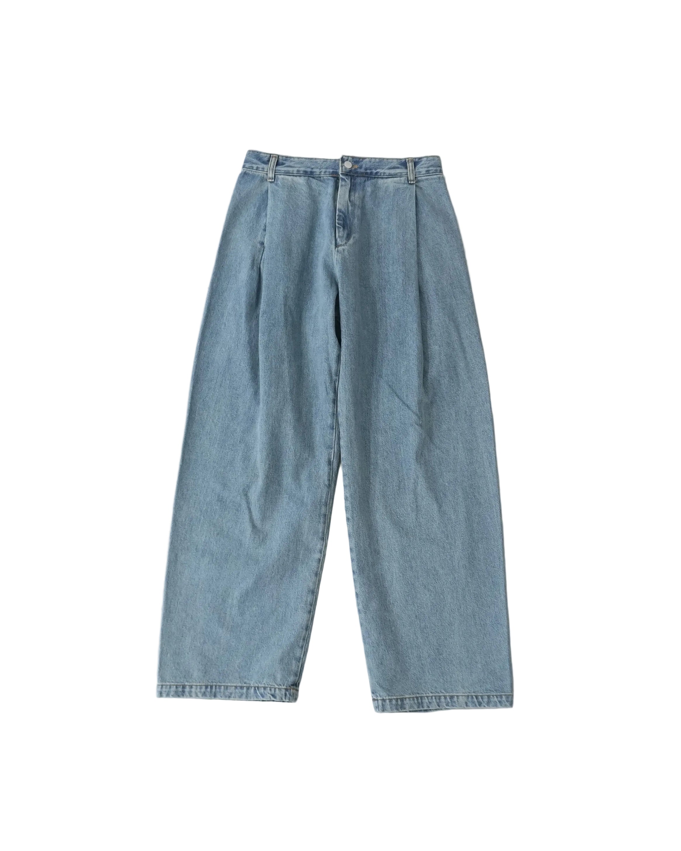 DENIM BERMUDA JEANS vintage tide blue wash