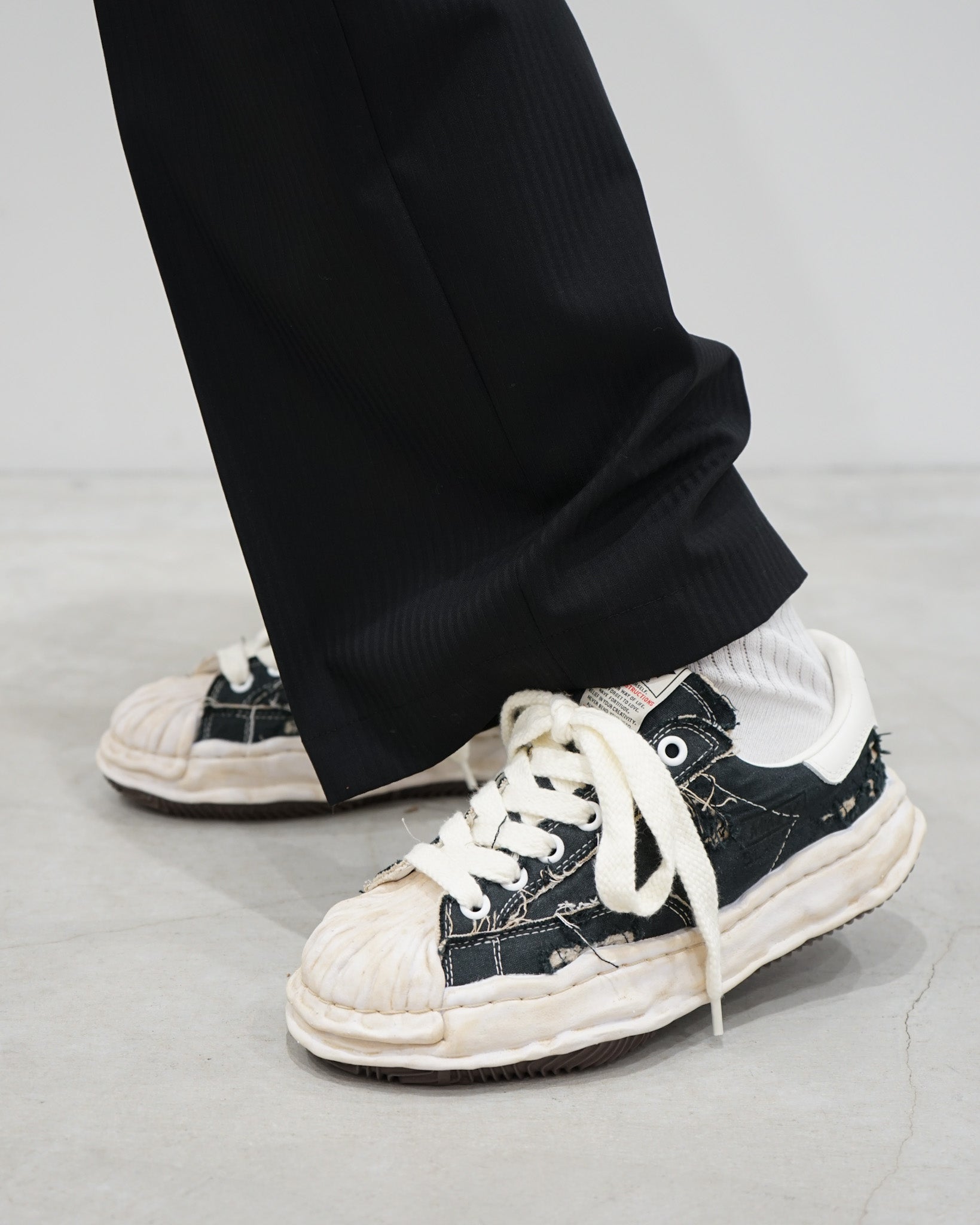 【26SS】BLAKEY / OG Sole Ripped Overdye Canvas Low-top Sneaker