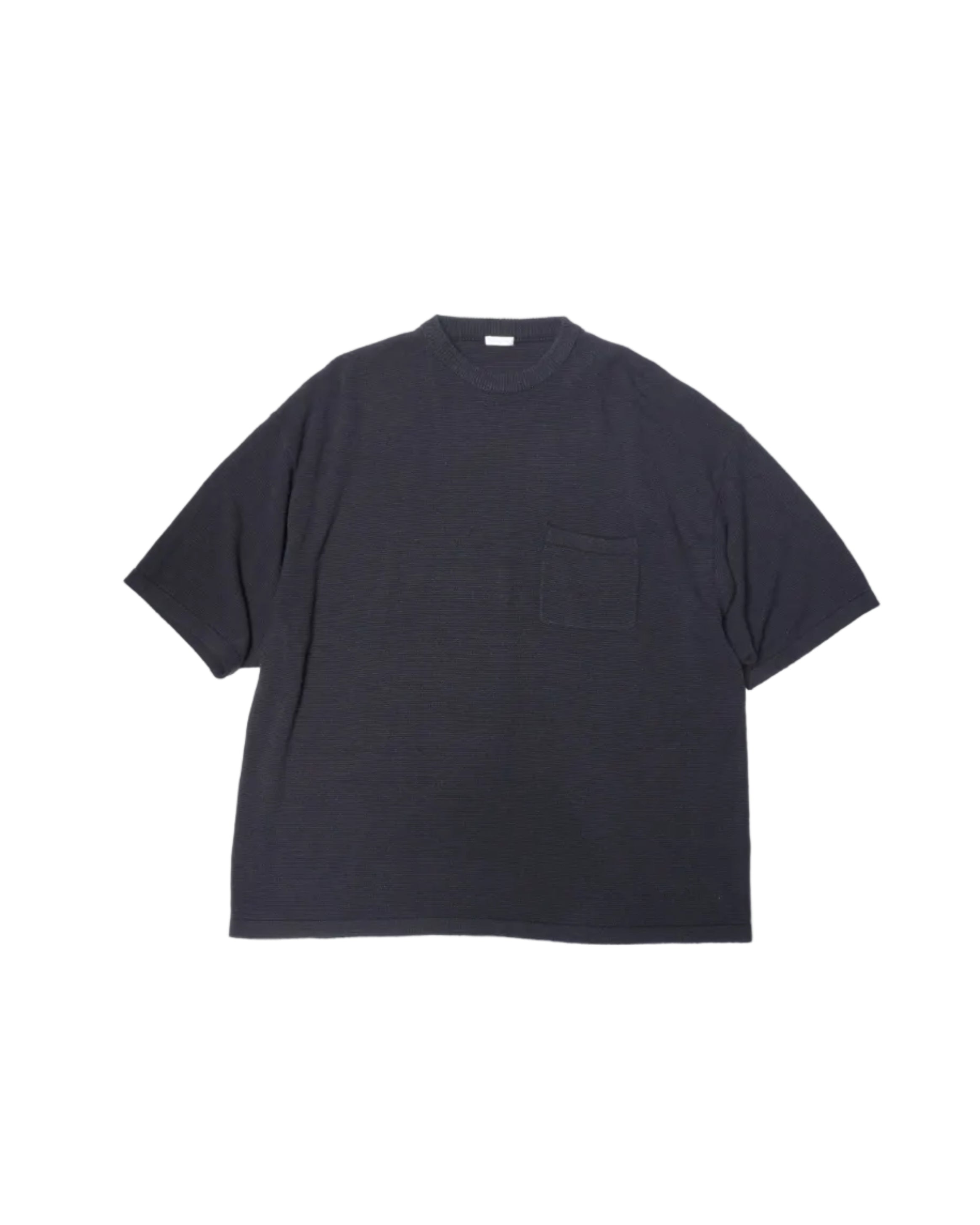 Silk Noir Knit S/S Crew Neck