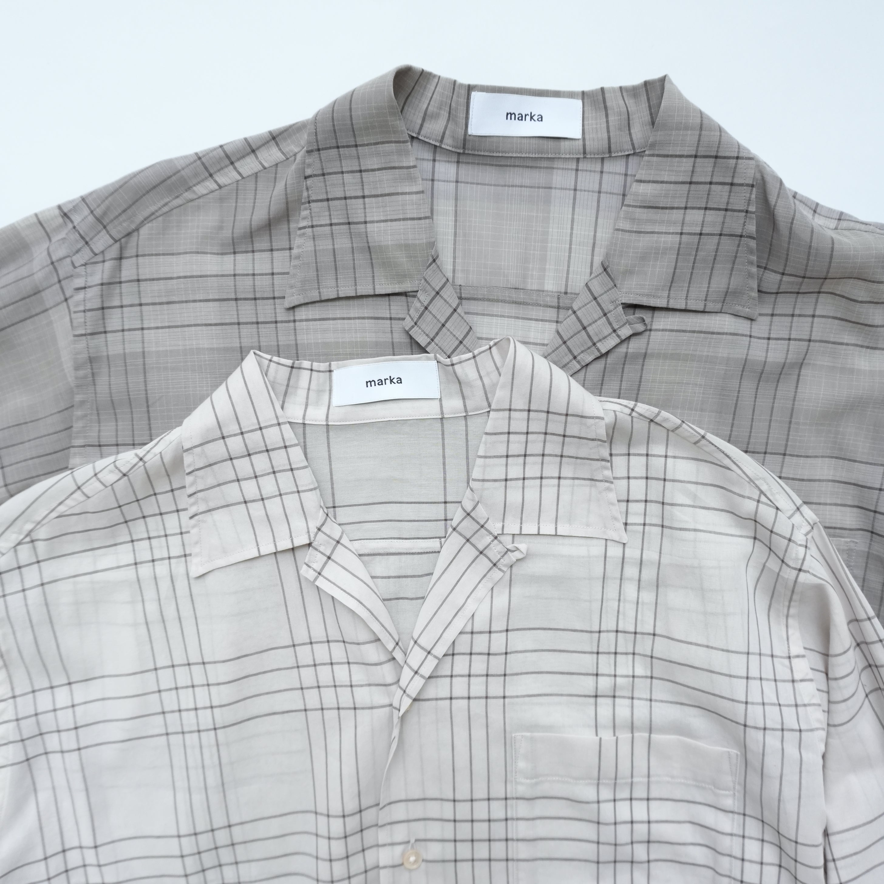 60/1 ORGANIC COTTON HIGH TWISTED LOAN OPEN COLLAR L/S SHIRT