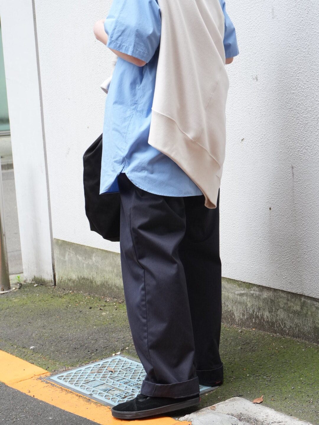 Wide Straight Chino Pants