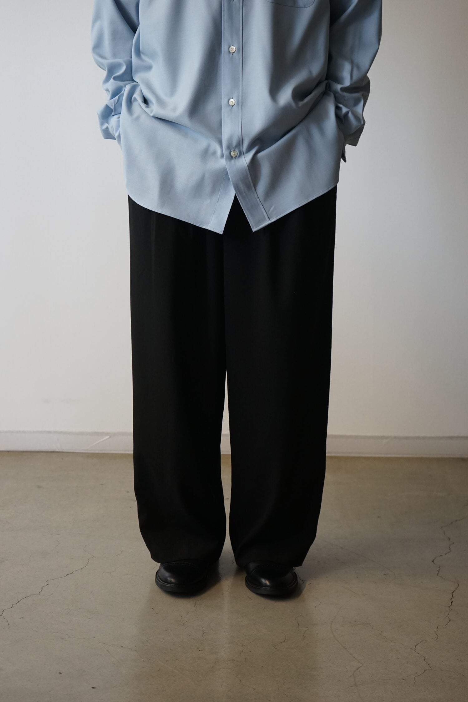 SURVIVAL CLOTH® TROPICAL TRIPLE PLEATED WIDE TROUSERS