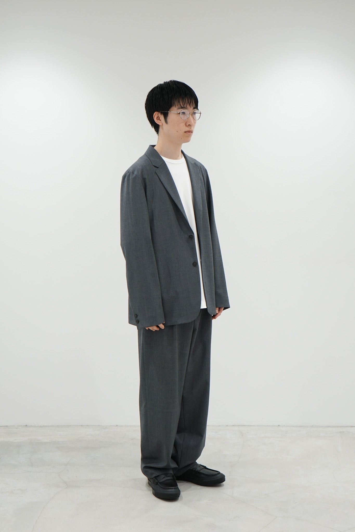 WOOL TROPICAL TAILORED JACKET